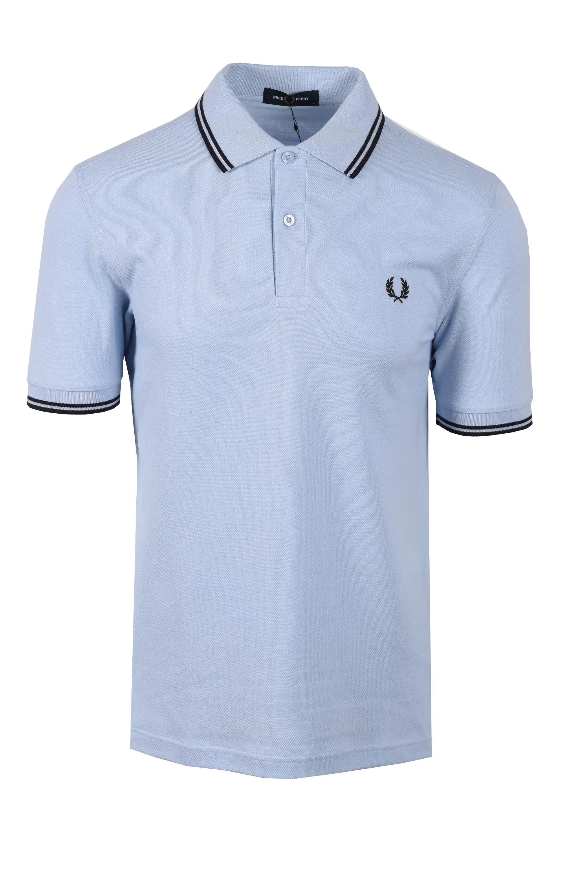 Fred Perry Twin Tipped Polo Shirt Light Smoke/Navy