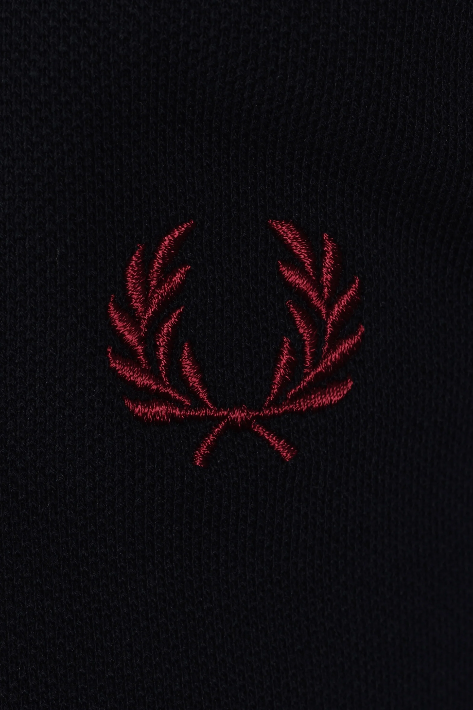 FRED PERRY TWIN TIPPED POLO SHIRT NAVY/SPORT GREEN/BURNT RED - Image 3