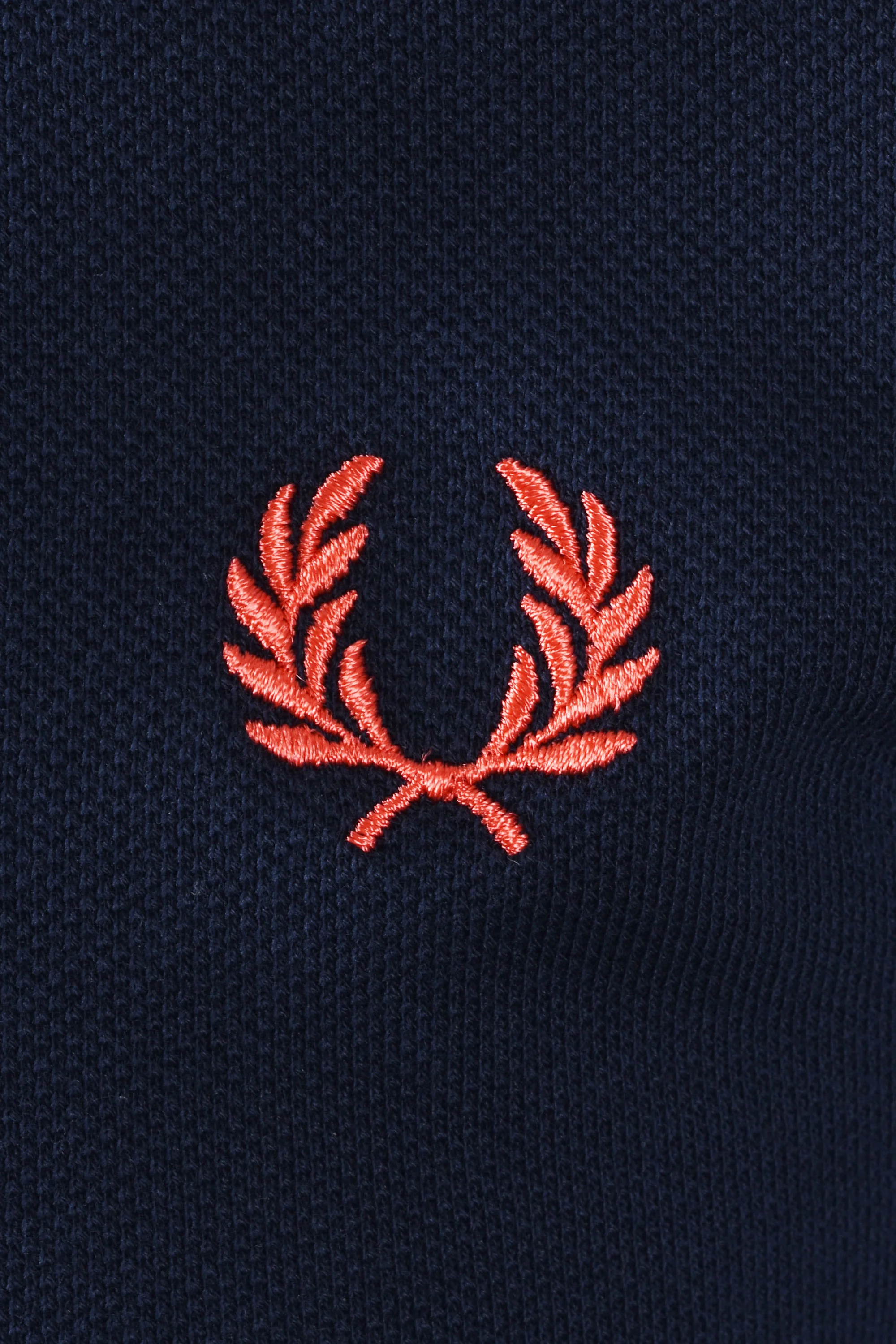 FRED PERRY TWIN TIPPED POLO SHIRT TENNIS BLUE/SILKY PEACH/FLAMINGO TAN - Image 3
