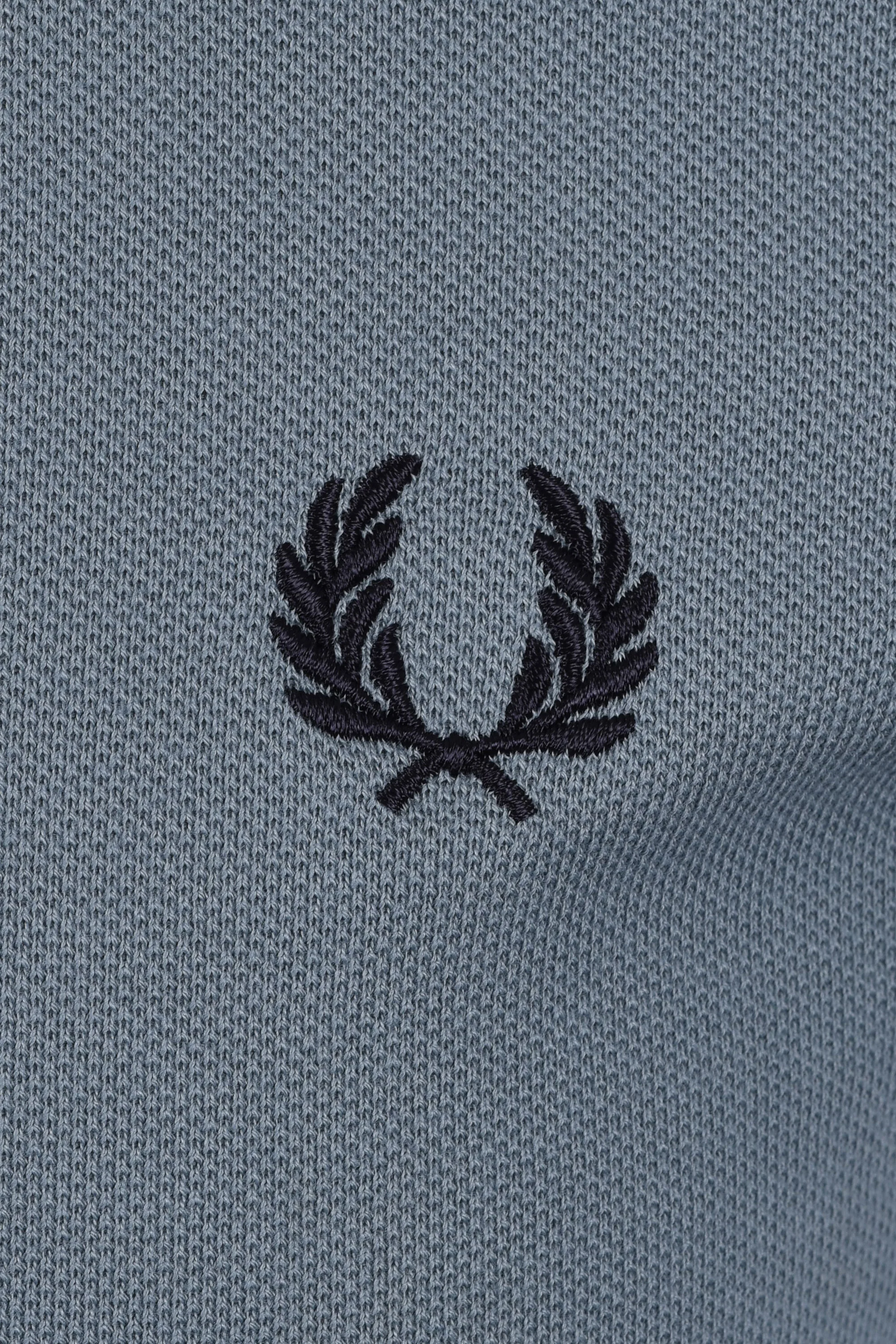 FRED PERRY TWIN TIPPED POLO STOCKPORT BLUE - Image 3