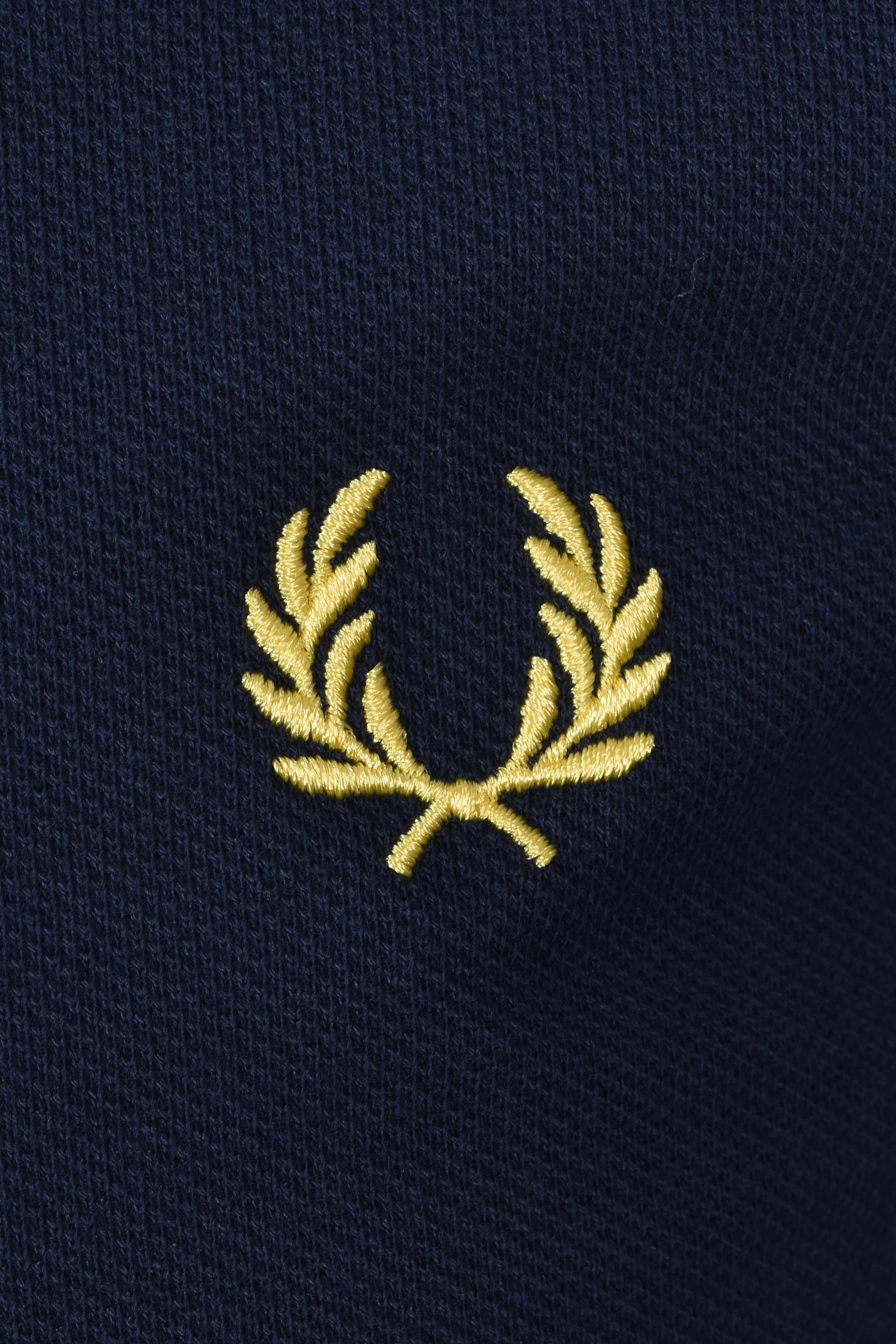 FRED PERRY TWIN TIPPED POLO TENNIS BLUE/LEMON BARLEY - Image 3