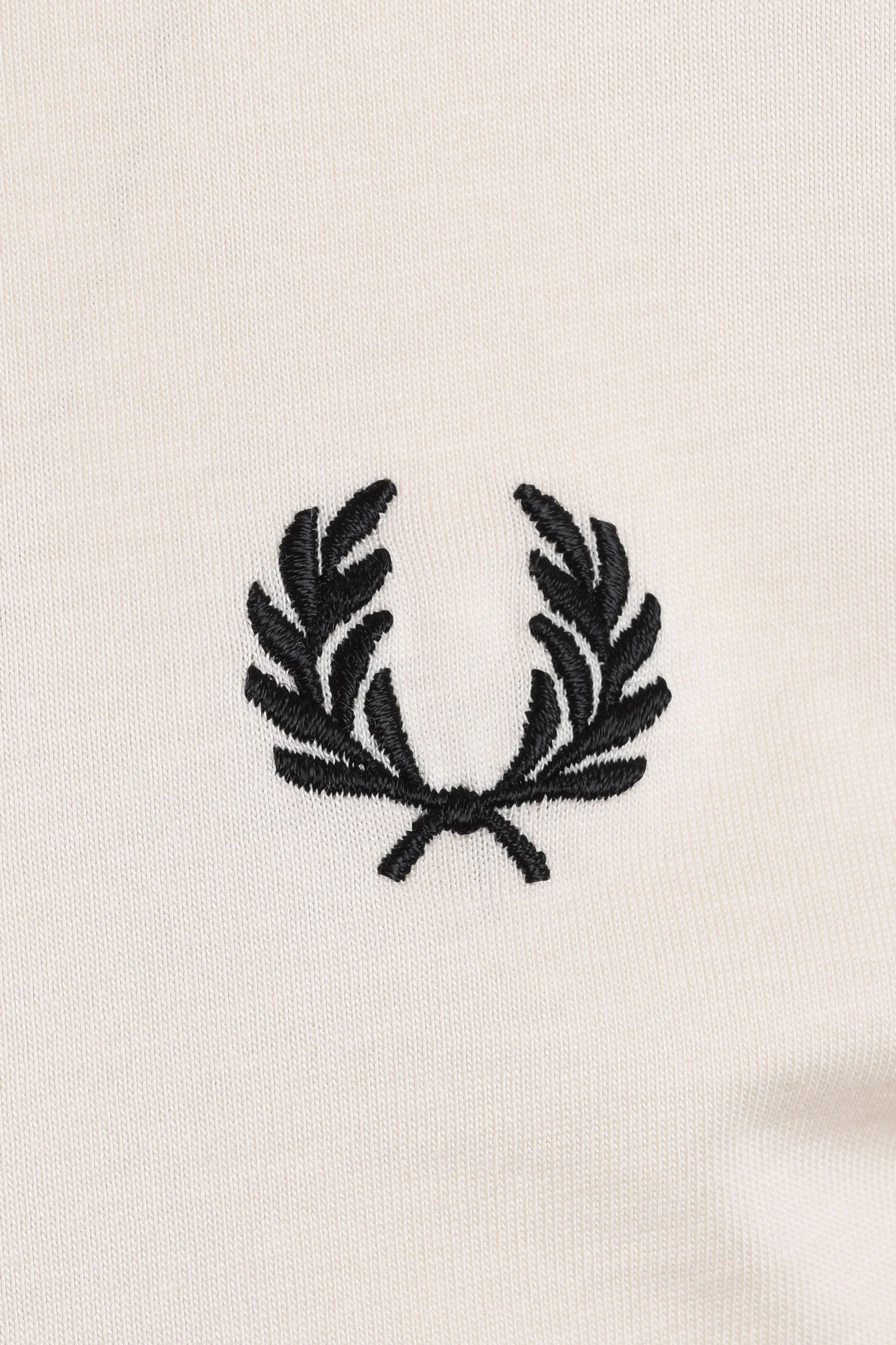 FRED PERRY TWIN TIPPED T-SHIRT ECRU/DARK CARAMEL/NAVY - Image 3