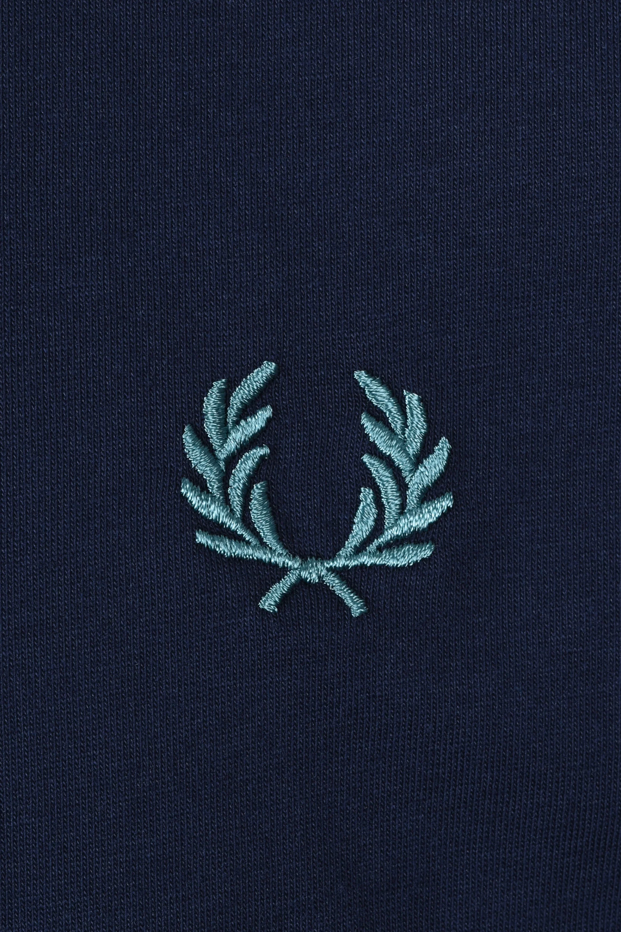 FRED PERRY TWIN TIPPED T-SHIRT TENNIS BLUE/SNOW WHITE/TEAL - Image 3
