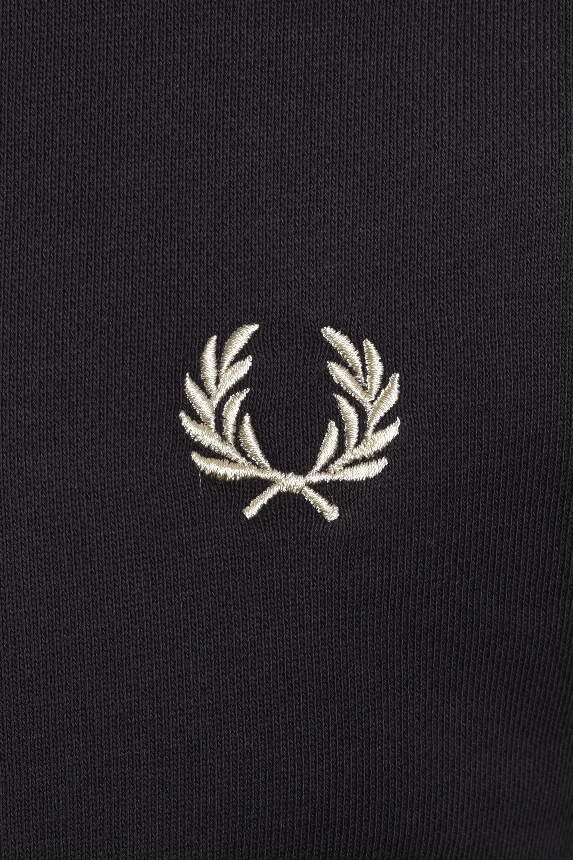 Fred Perry Half Zip Sweatshirt Anchor Grey/Oatmeal - Image 3