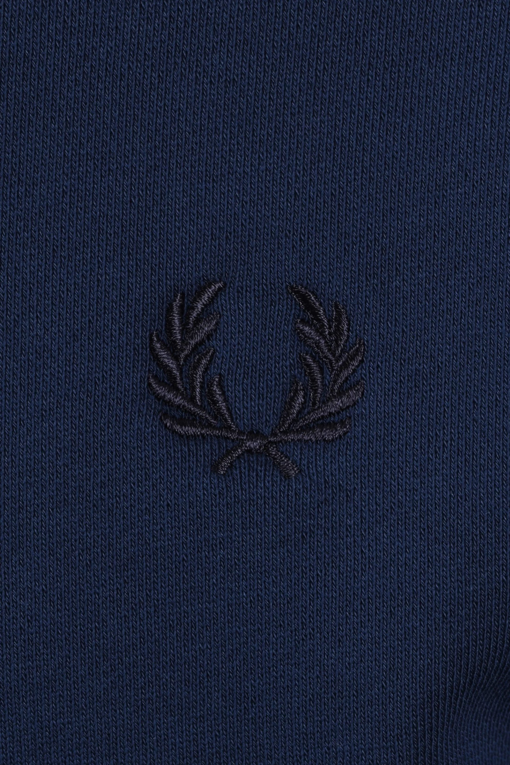 Fred Perry Half Zip Sweatshirt Tennis Blue - Image 3