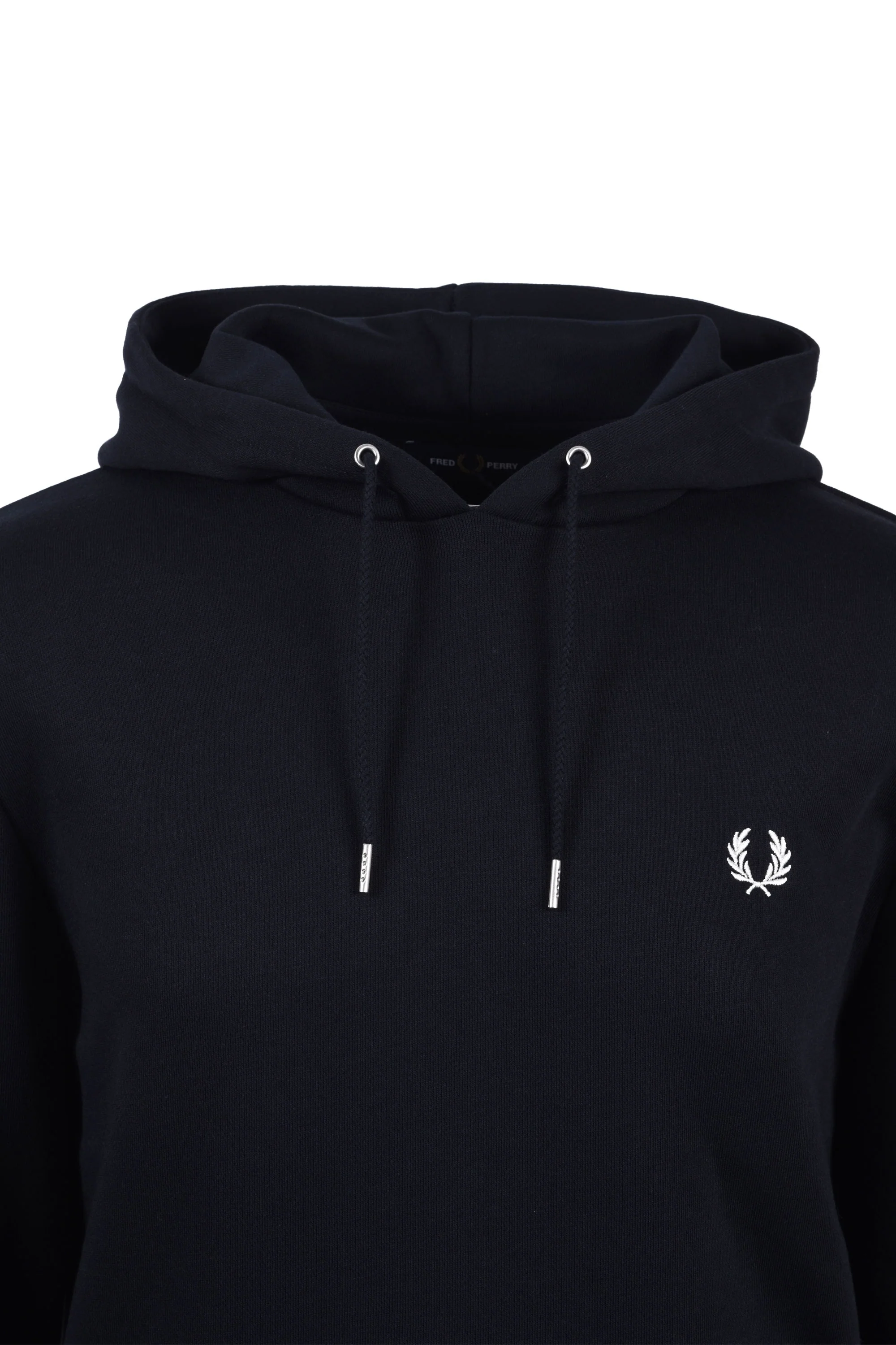 Fred Perry Tipped Hooded Sweatshirt Navy - Image 2
