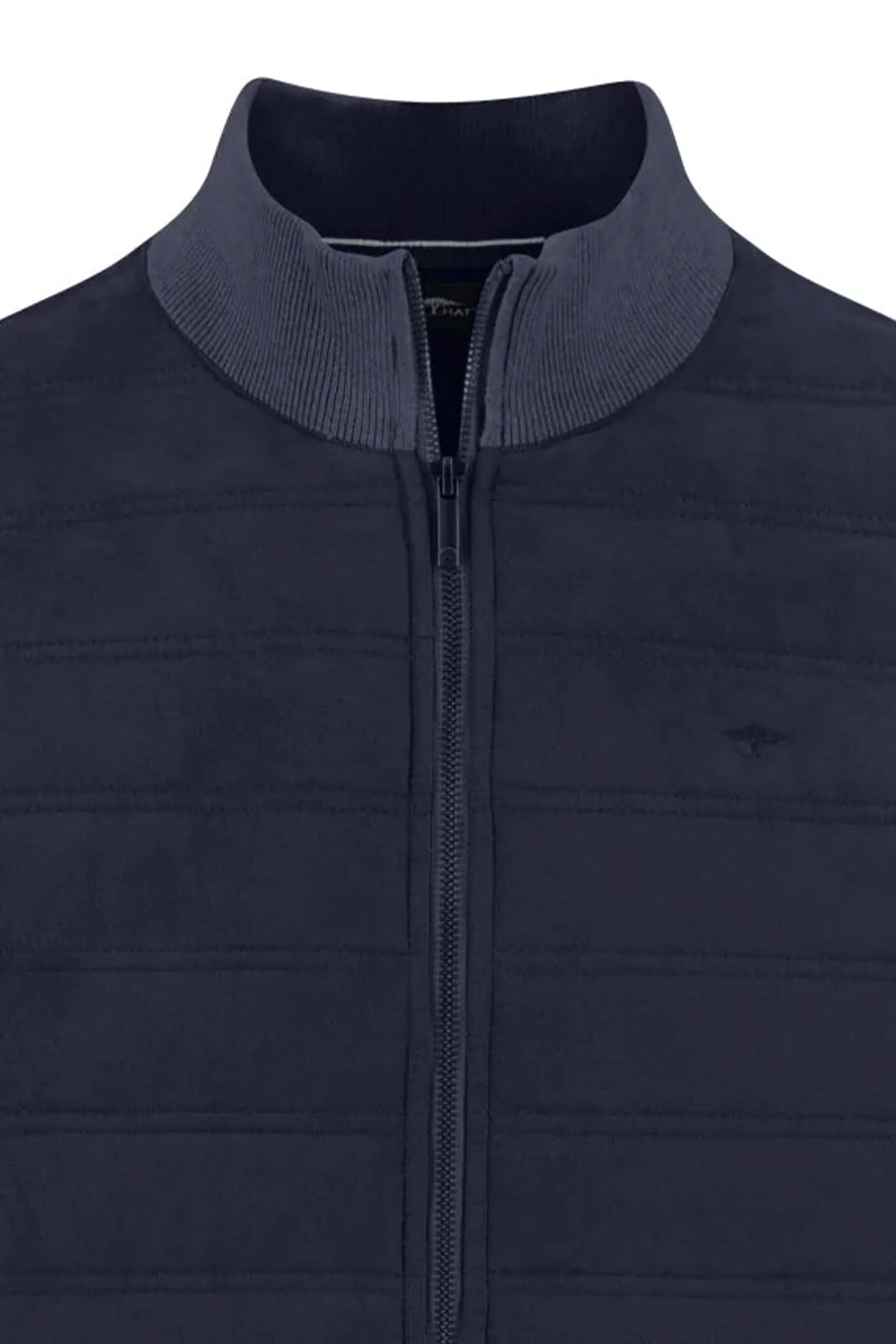 Fynch-Hatton Full-Zip Knitwear Navy - Image 3