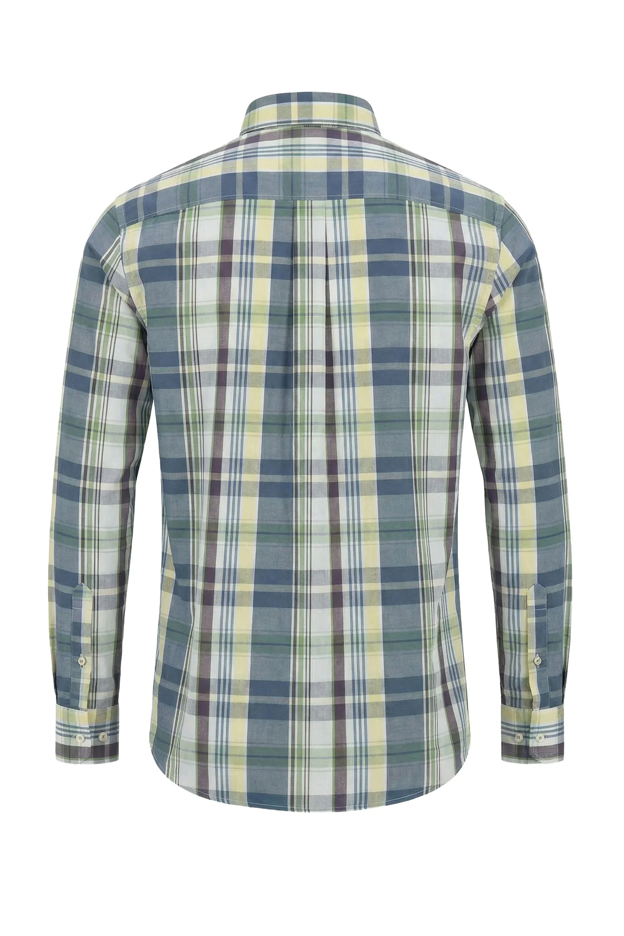 FYNCH-HATTON LONG SLEEVED SHIRT AUBERGINE - Image 2