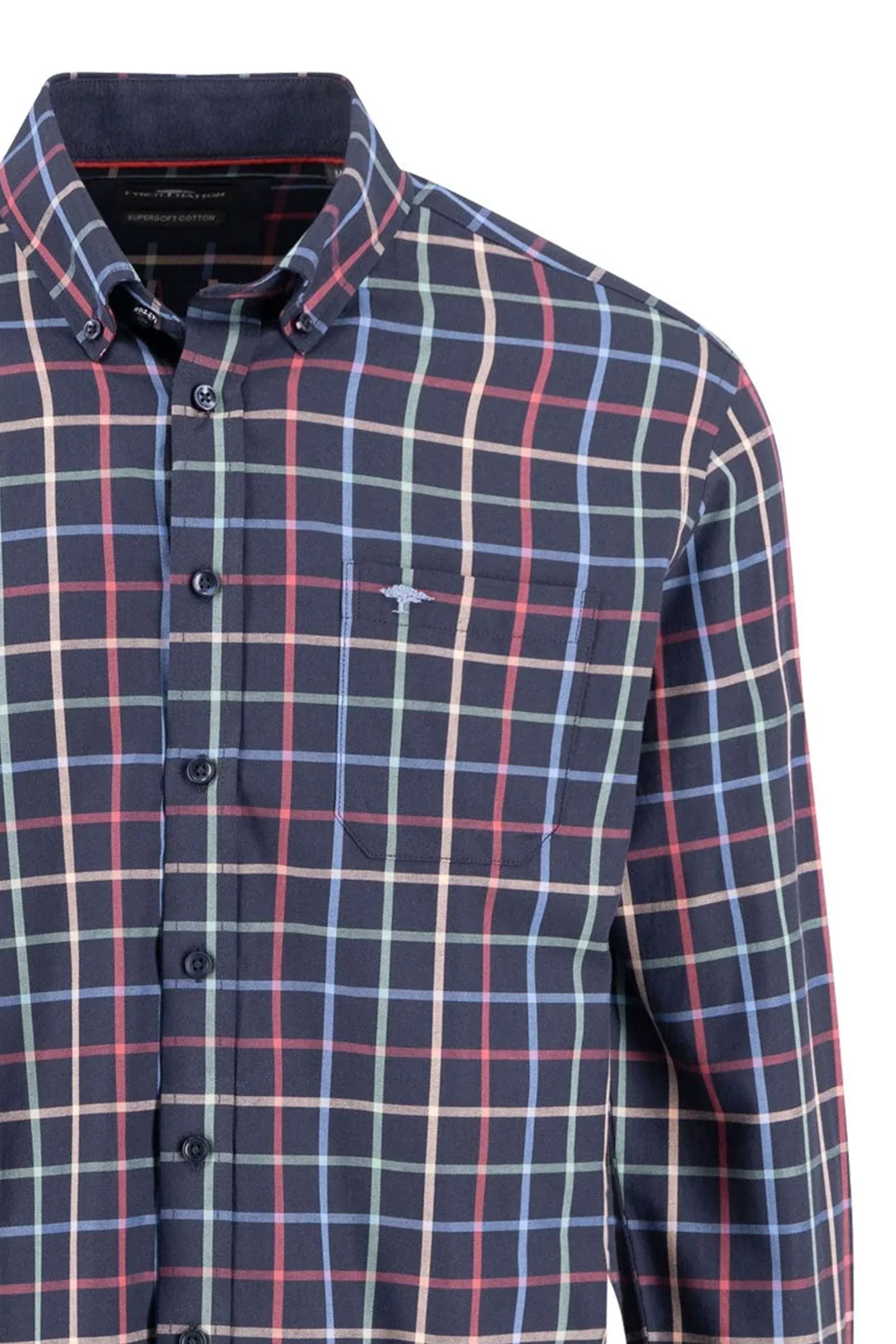 Fynch-Hatton Long Sleeved Shirt Berry - Image 3
