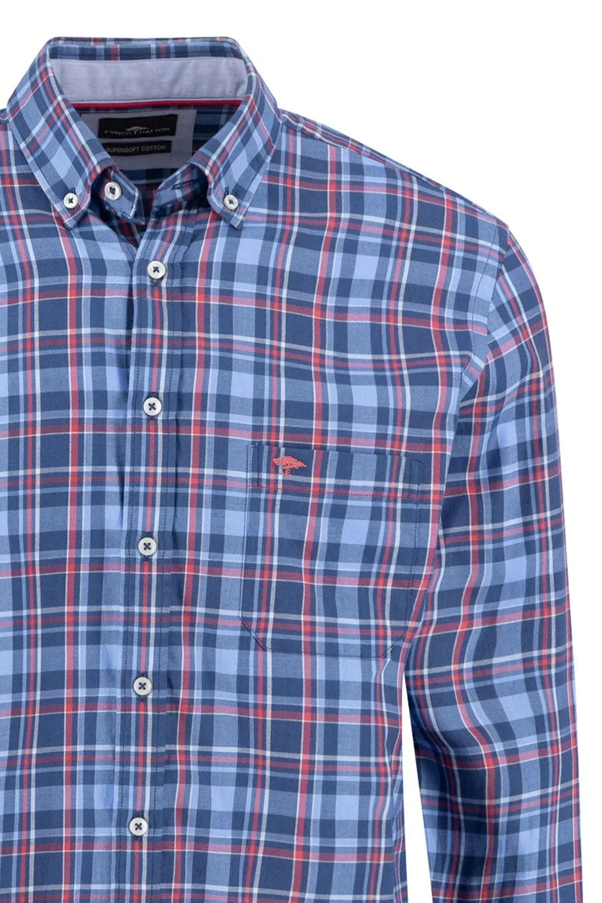 Fynch-Hatton Long Sleeved Shirt Berry - Image 3