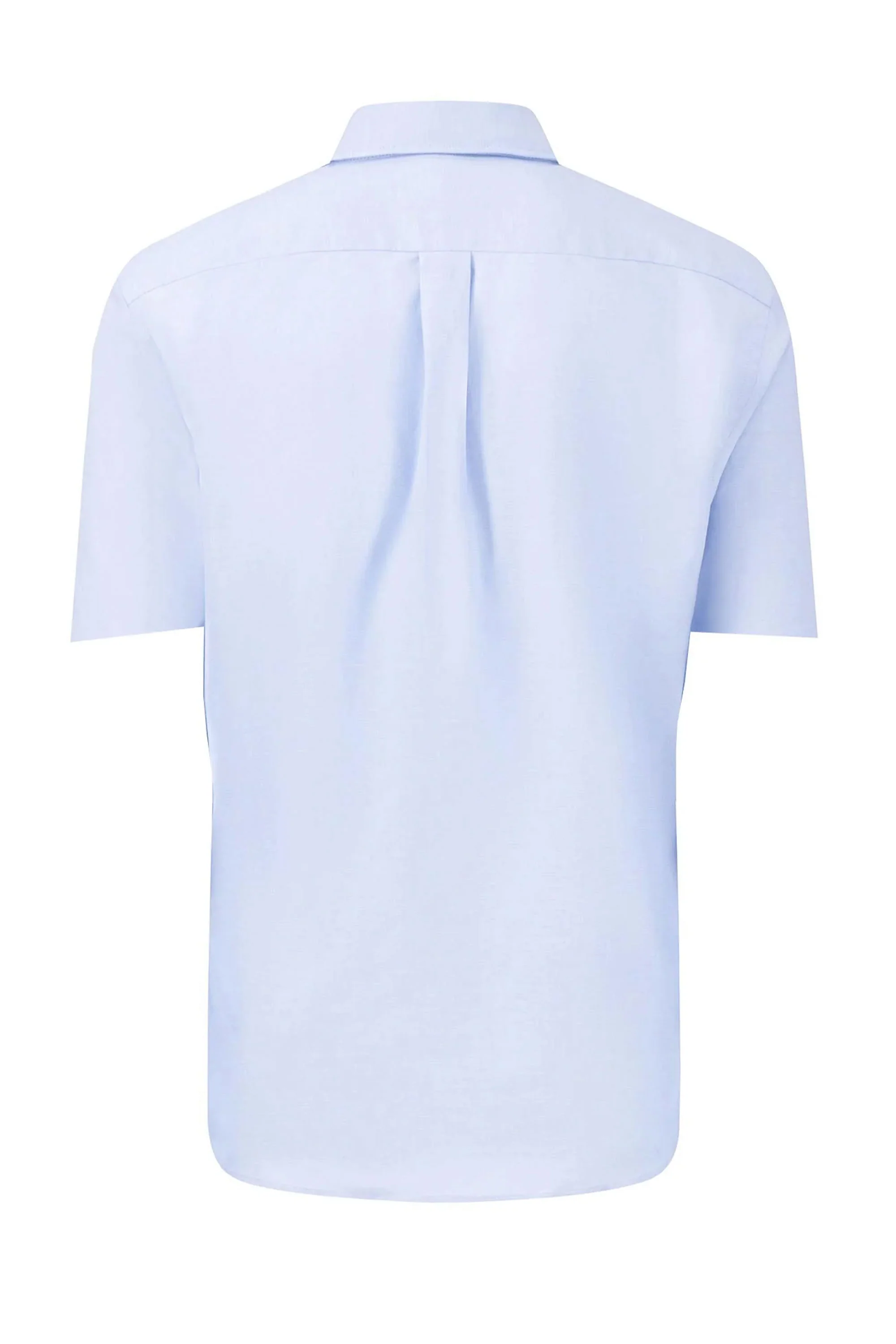 FYNCH-HATTON SHORT SLEEVED OXFORD SHIRT LIGHT BLUE - Image 2