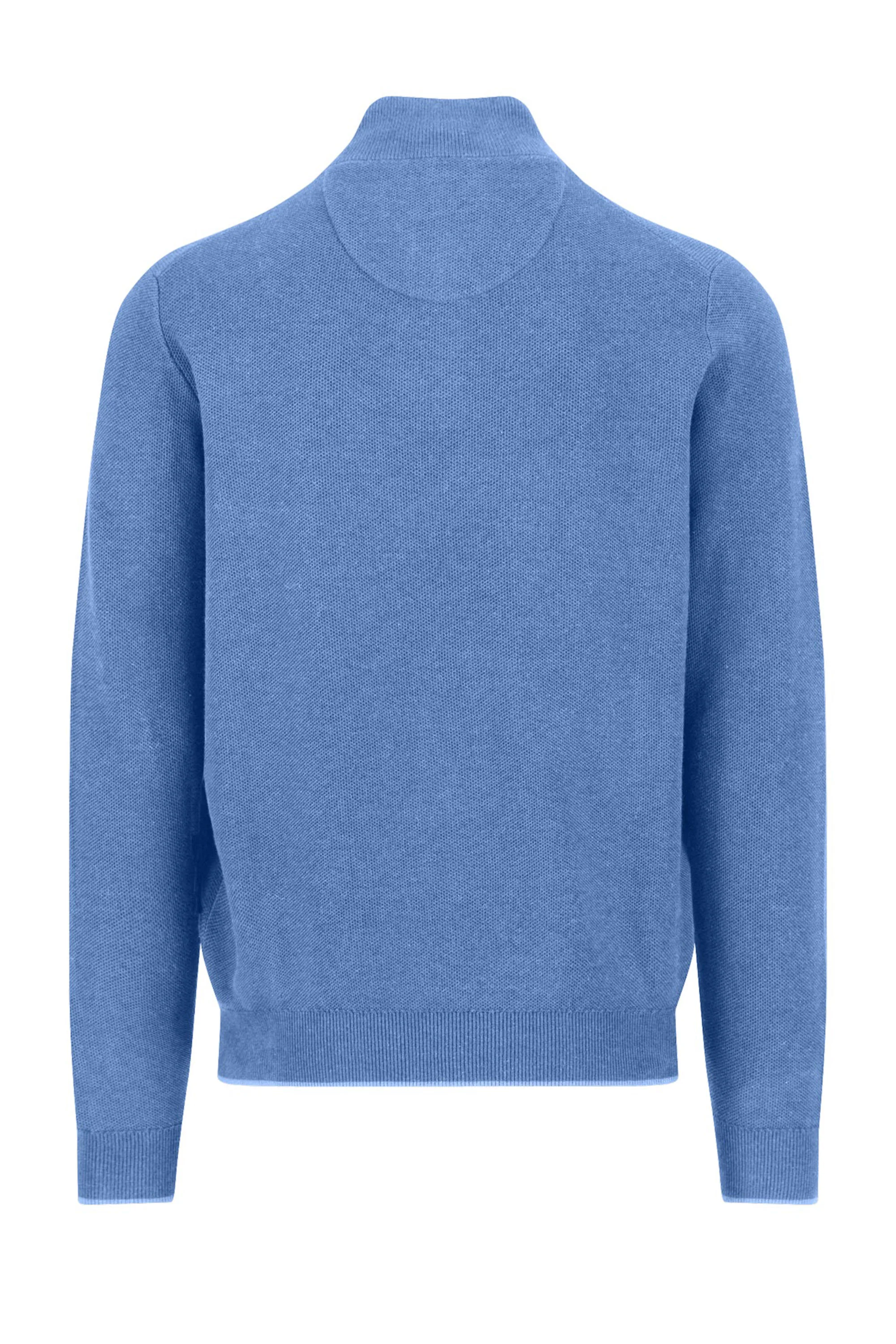 Fynch-Hatton Troyer Button Knitwear Crystal Blue - Image 2