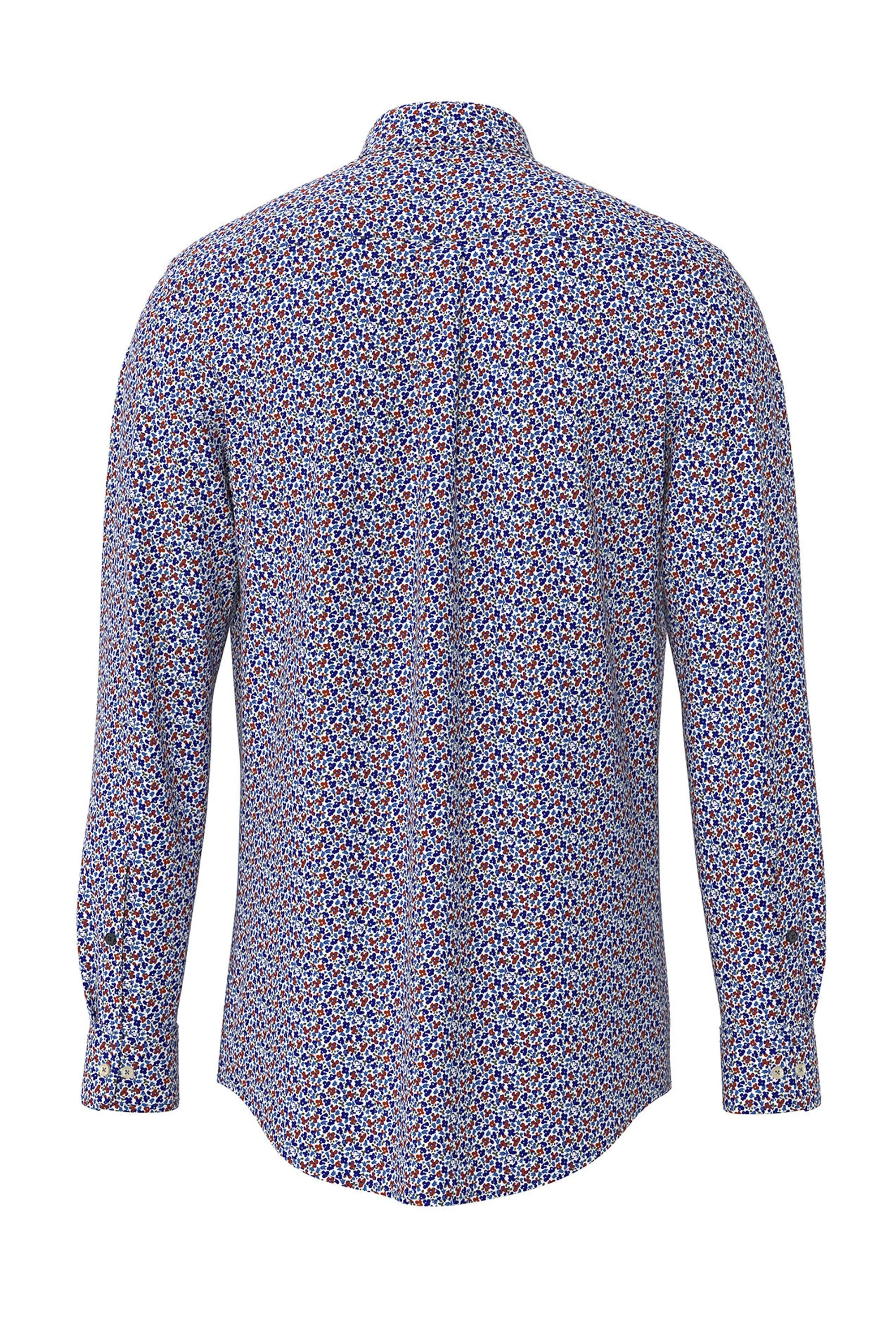 Fynch-hatton Long Sleeved Shirt Navy Floral - Image 2