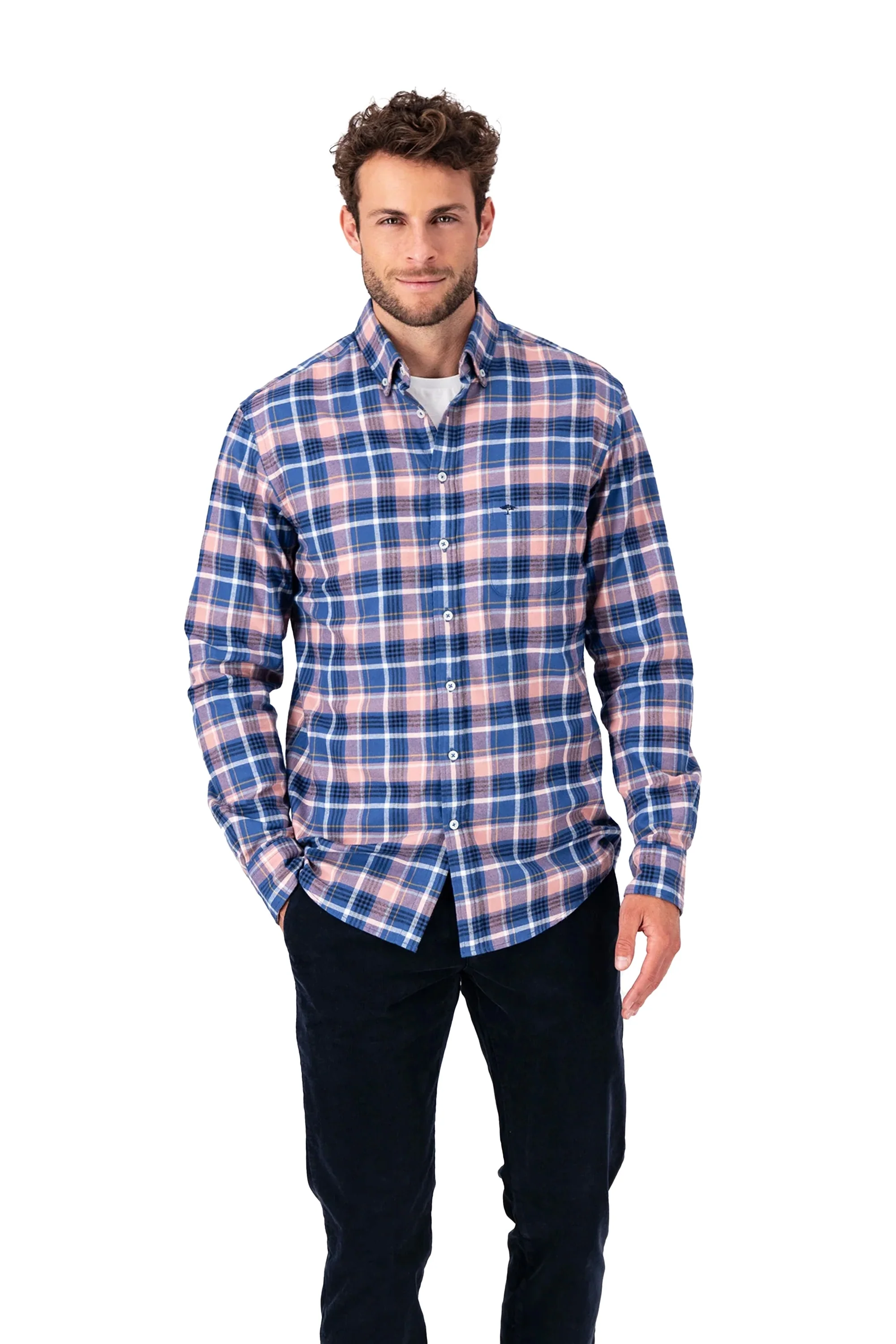 Fynch-Hatton Long Sleeved Shirt Pale Berry - Image 4