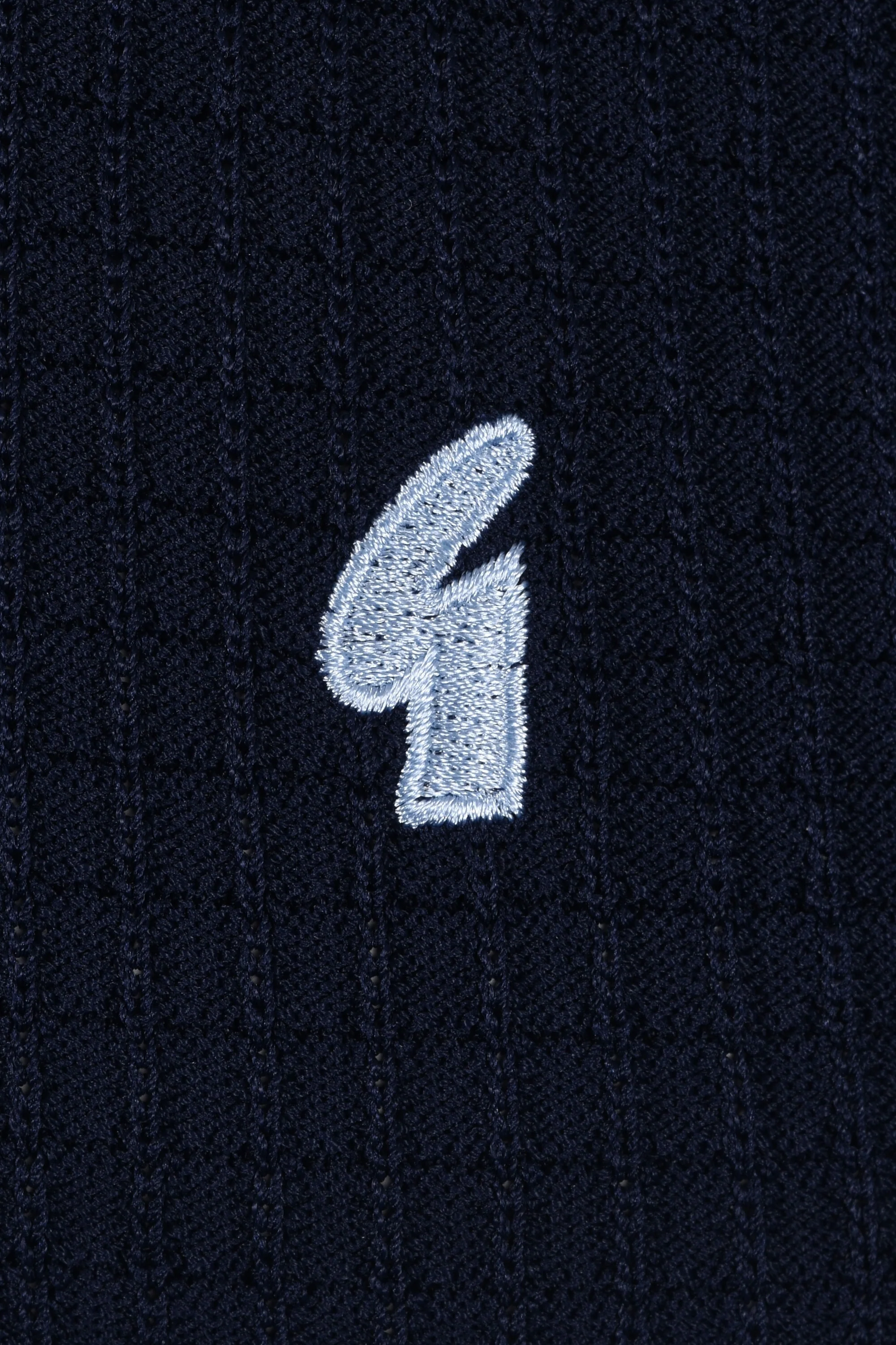 Gabicci Vintage Malcolm Knitted Polo Navy - Image 3