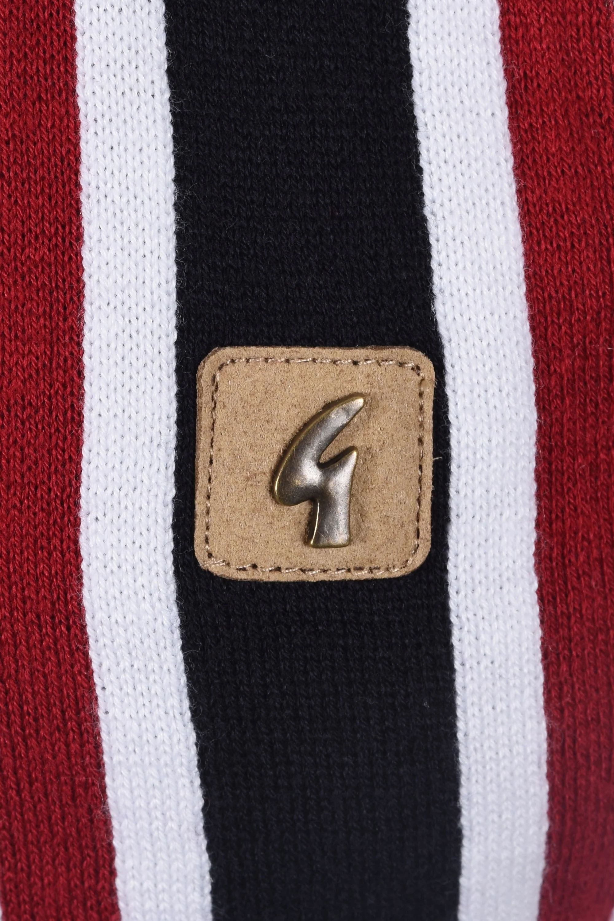 Gabicci Vintage Soda Knitted Polo Shirt White - Image 3