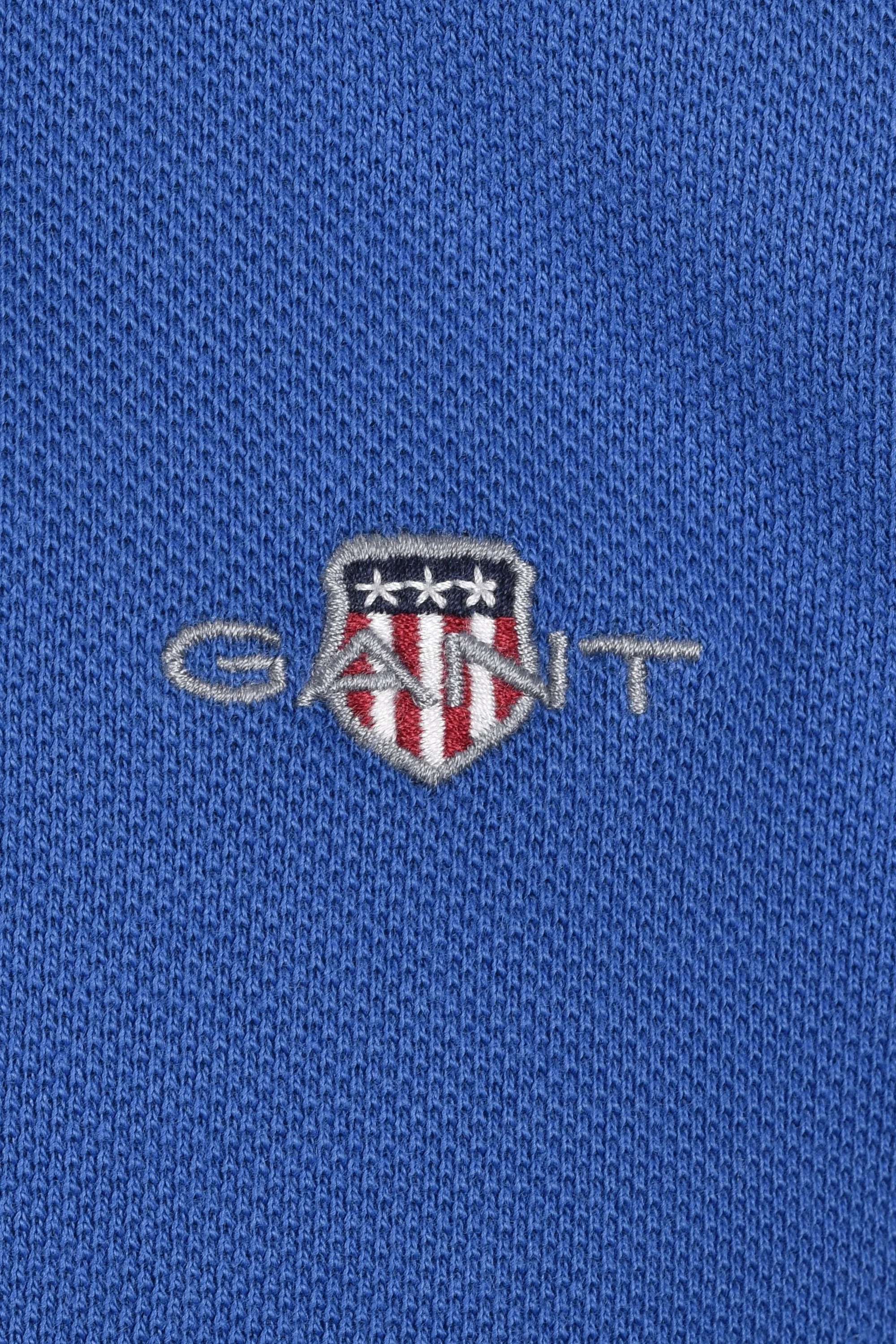 Gant Contrast Tipping Polo Rich Blue - Image 3