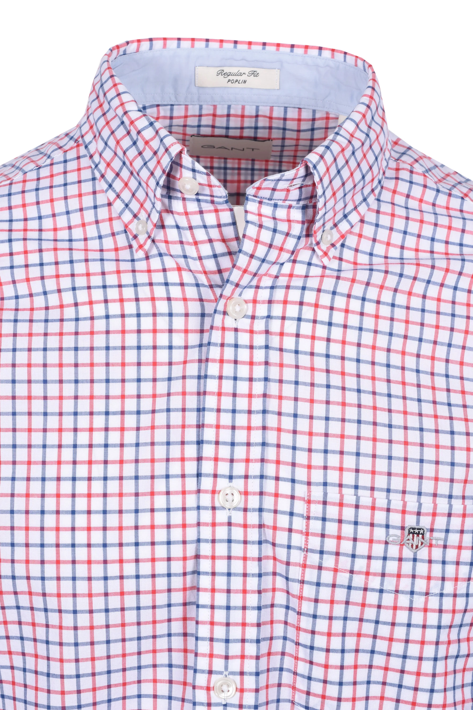 GANT CLASSIC POPLIN LONG SLEEVED SHIRT ROSE/RED - Image 2
