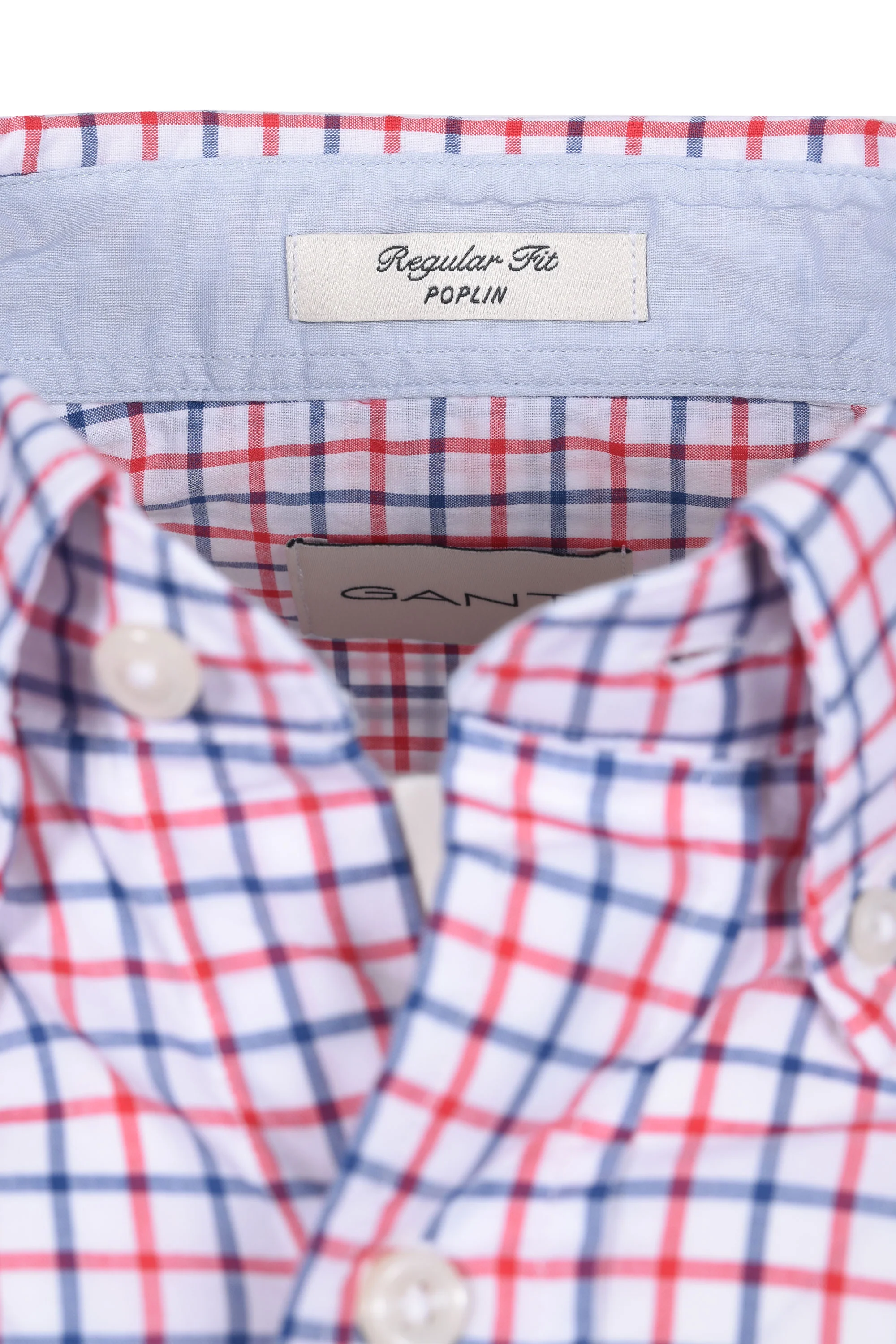 GANT CLASSIC POPLIN LONG SLEEVED SHIRT ROSE/RED - Image 3