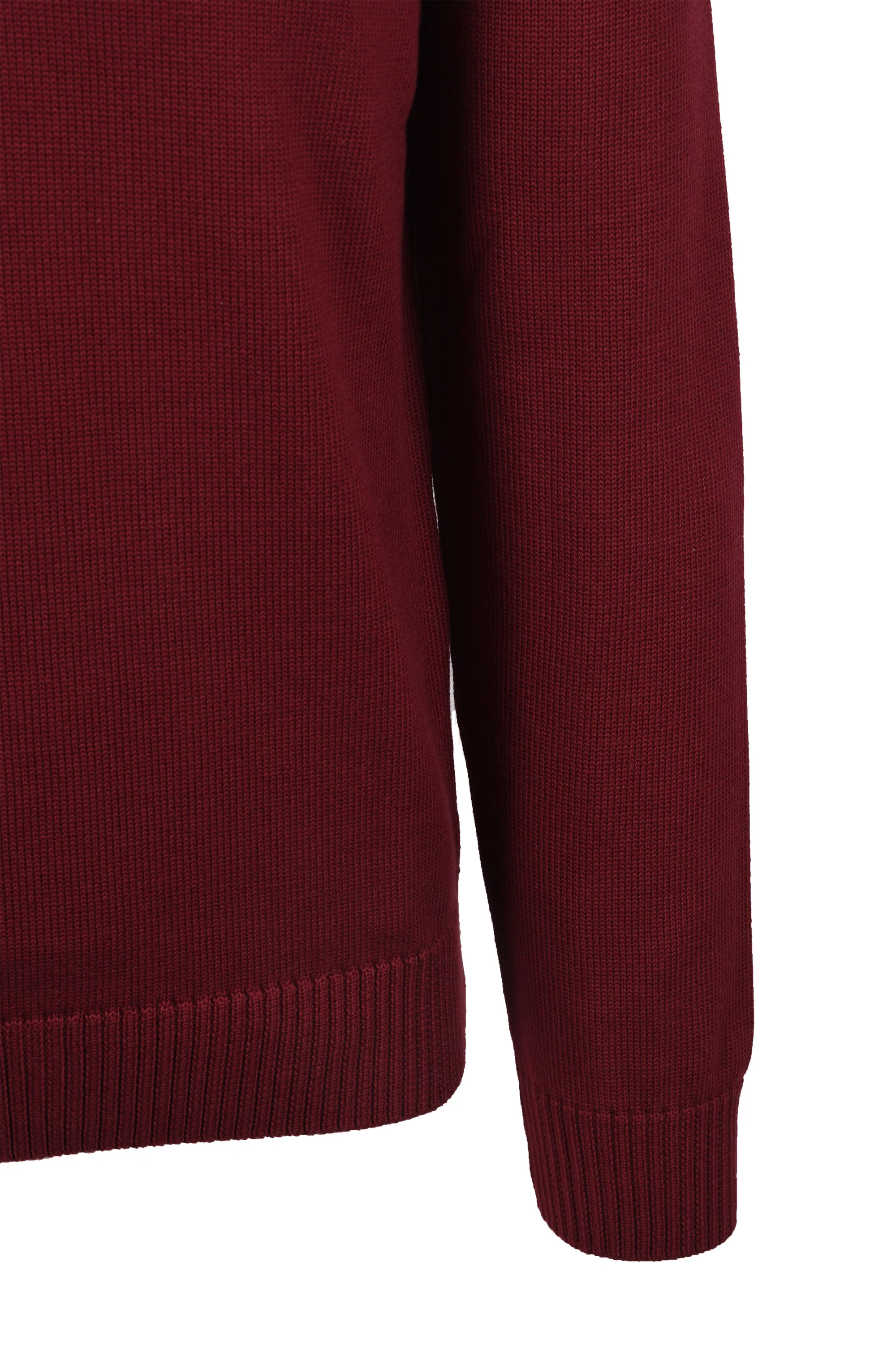 Gant Cotton Half Zip Knitwear Plumped Red - Image 4