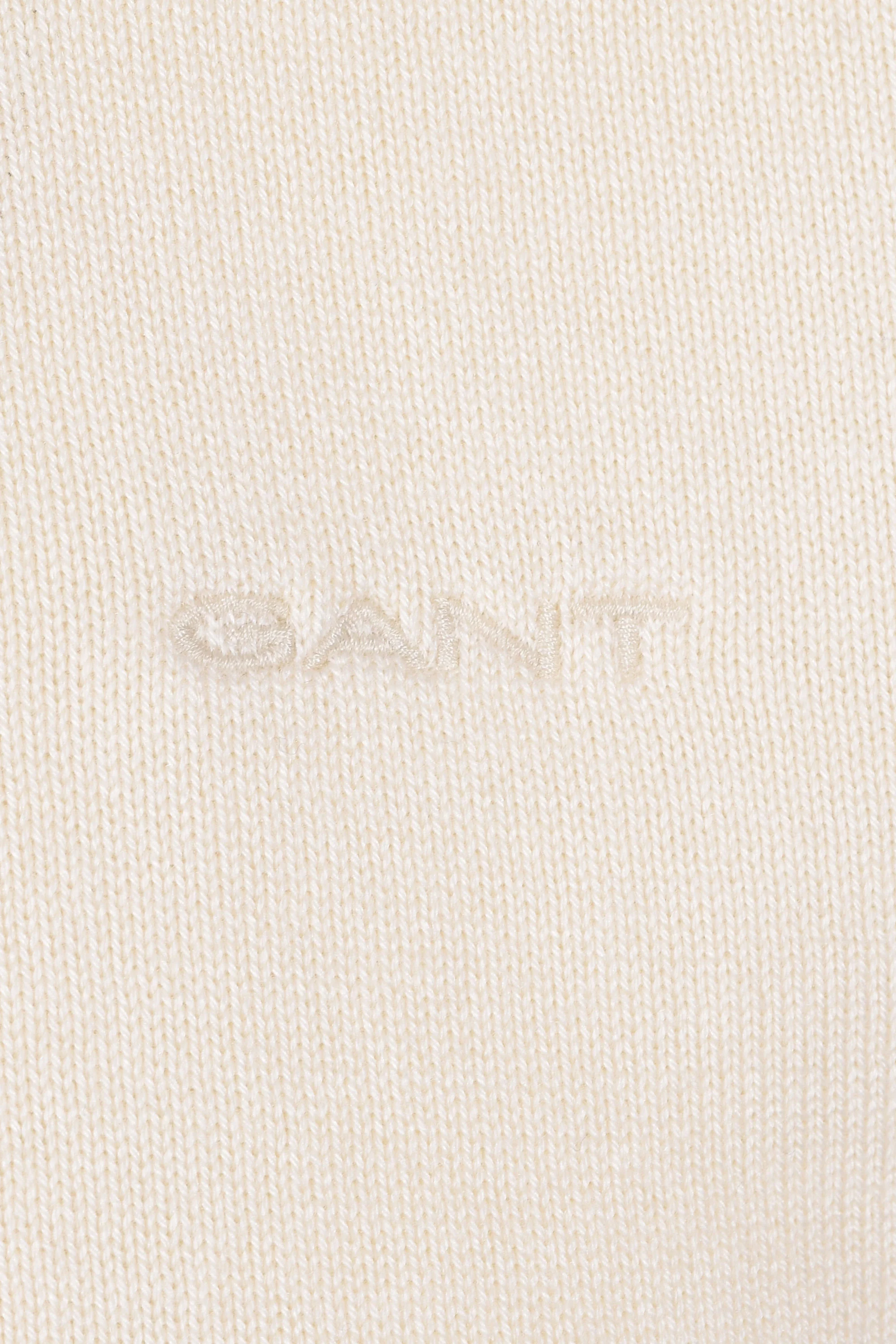 GANT COTTON MODAL KNITTED POLO CREAM - Image 3