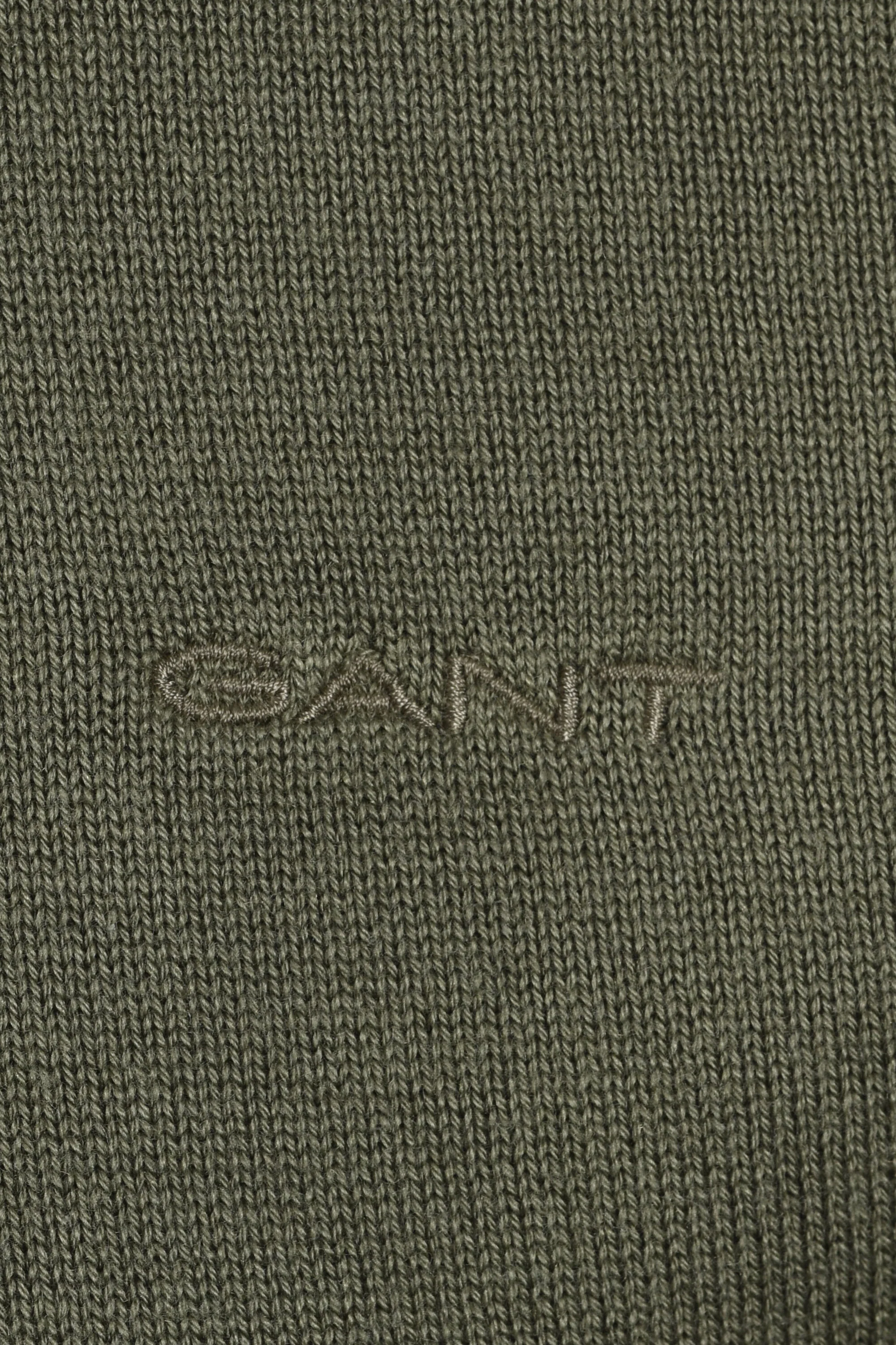 GANT COTTON MODAL KNITTED POLO DRY HERB GREEN - Image 3