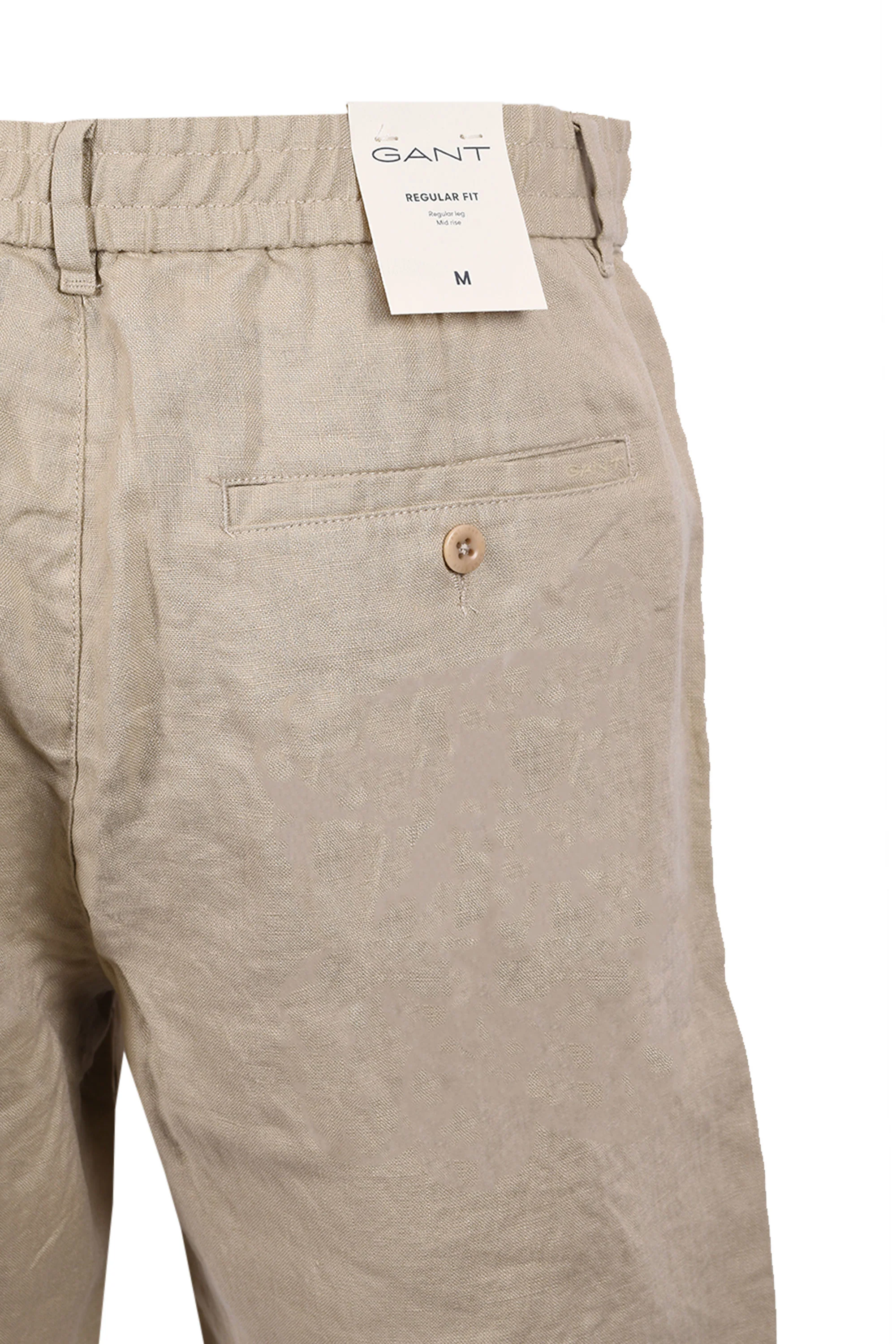 GANT REG LINEN SHORTS OAT BEIGE - Image 3