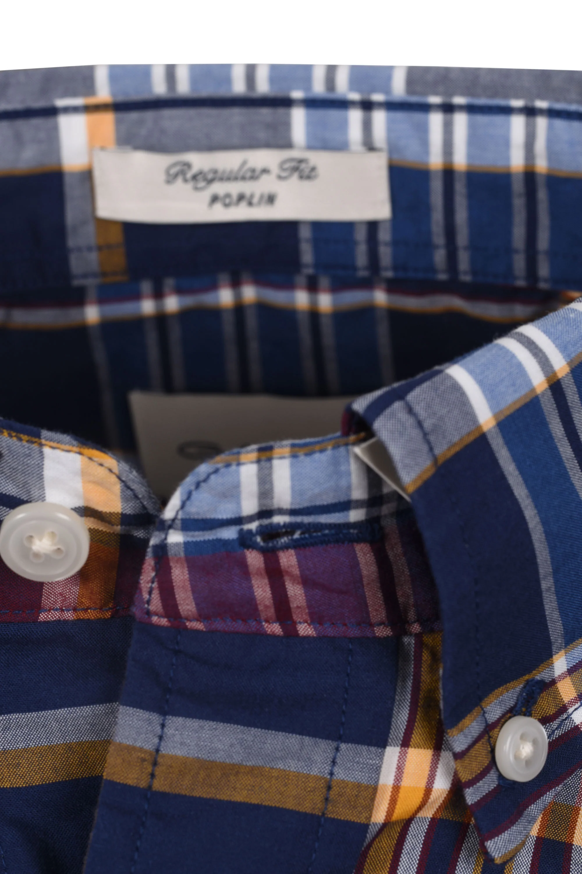 Gant Reg Poplin Check Shirt Persian Blue - Image 4