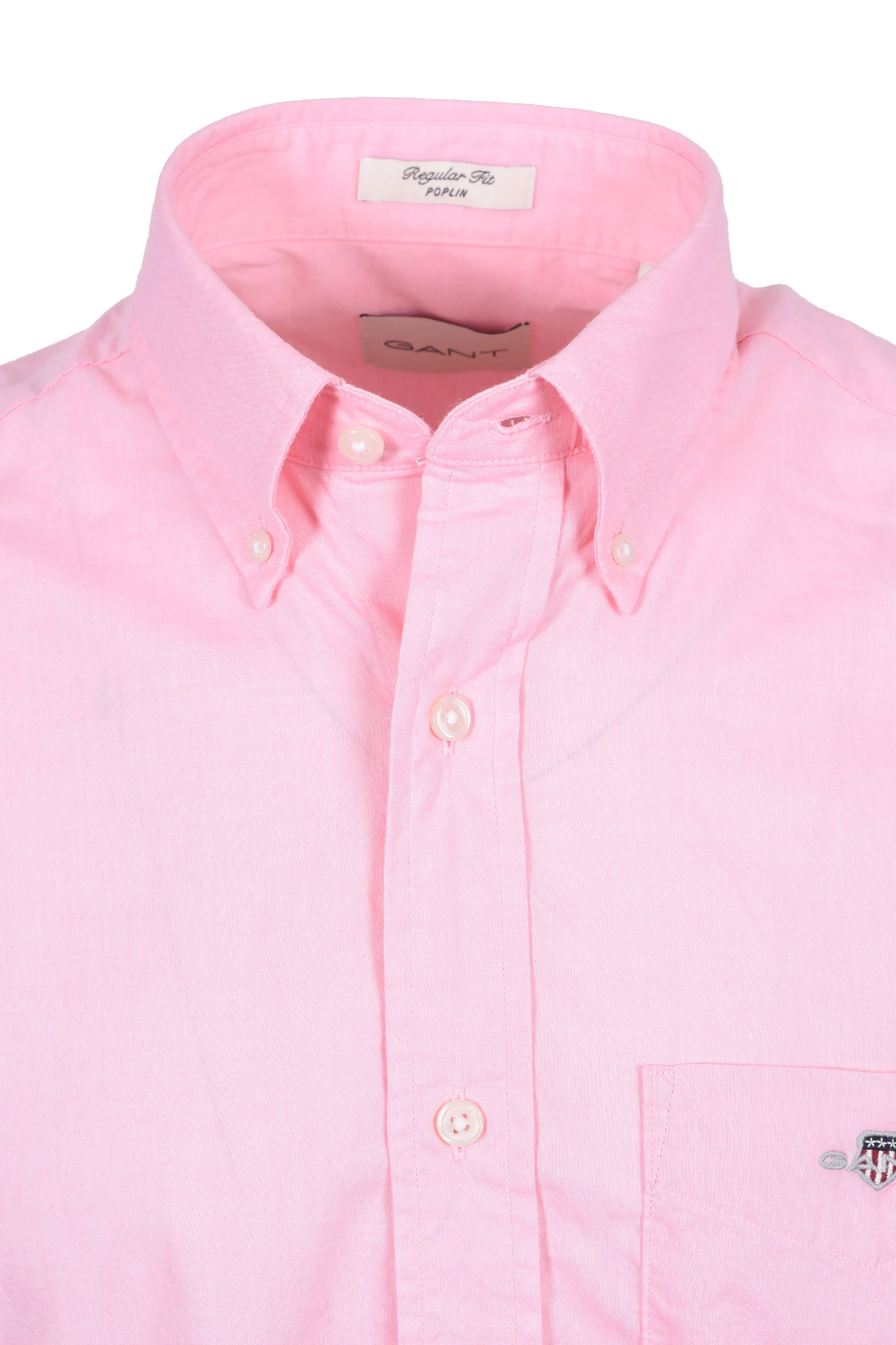 GANT REG POPLIN SHORT SLEEVE SHIRT WASHED PINK - Image 2