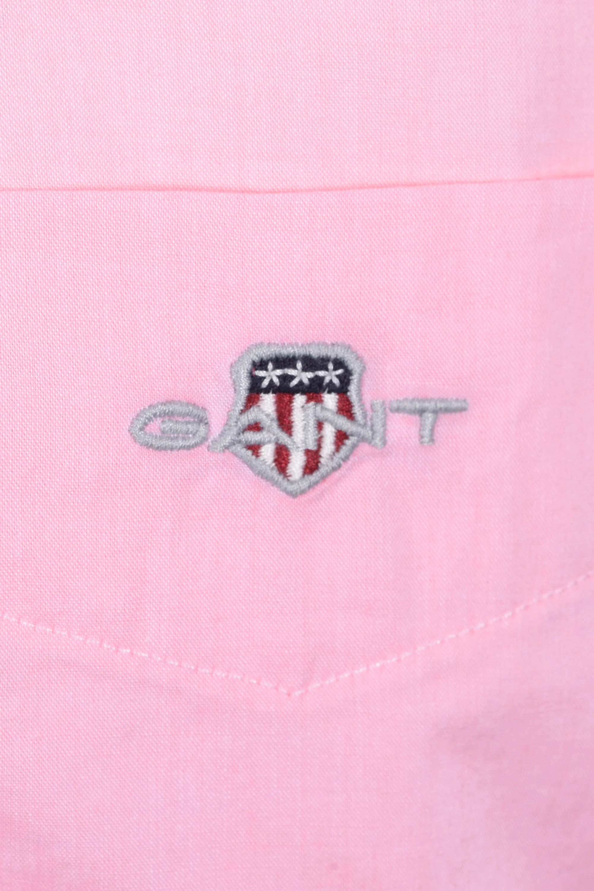GANT REG POPLIN SHORT SLEEVE SHIRT WASHED PINK - Image 3