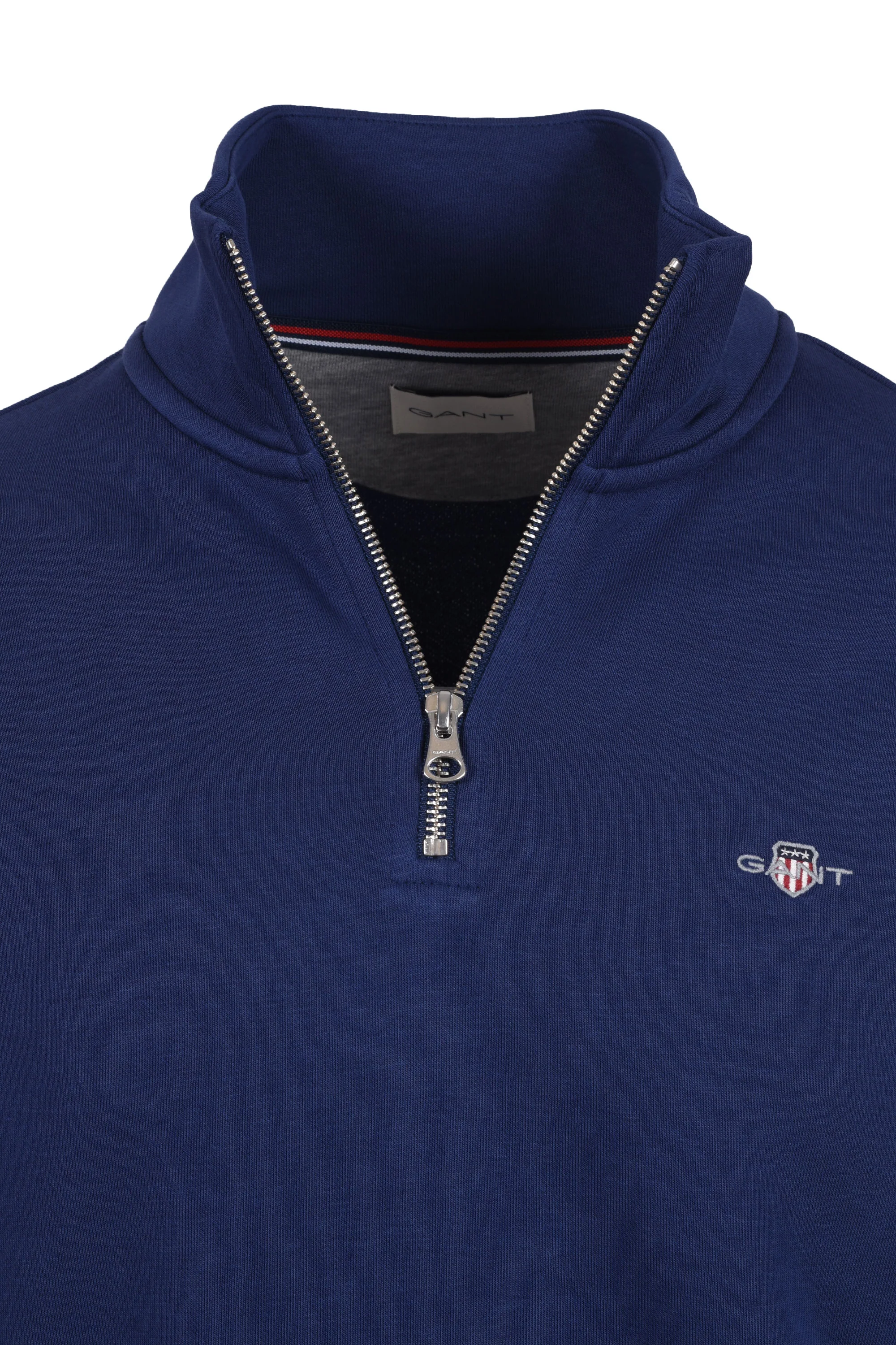 Gant Reg Shield Half Zip Sweatshirt Persian Blue - Image 2
