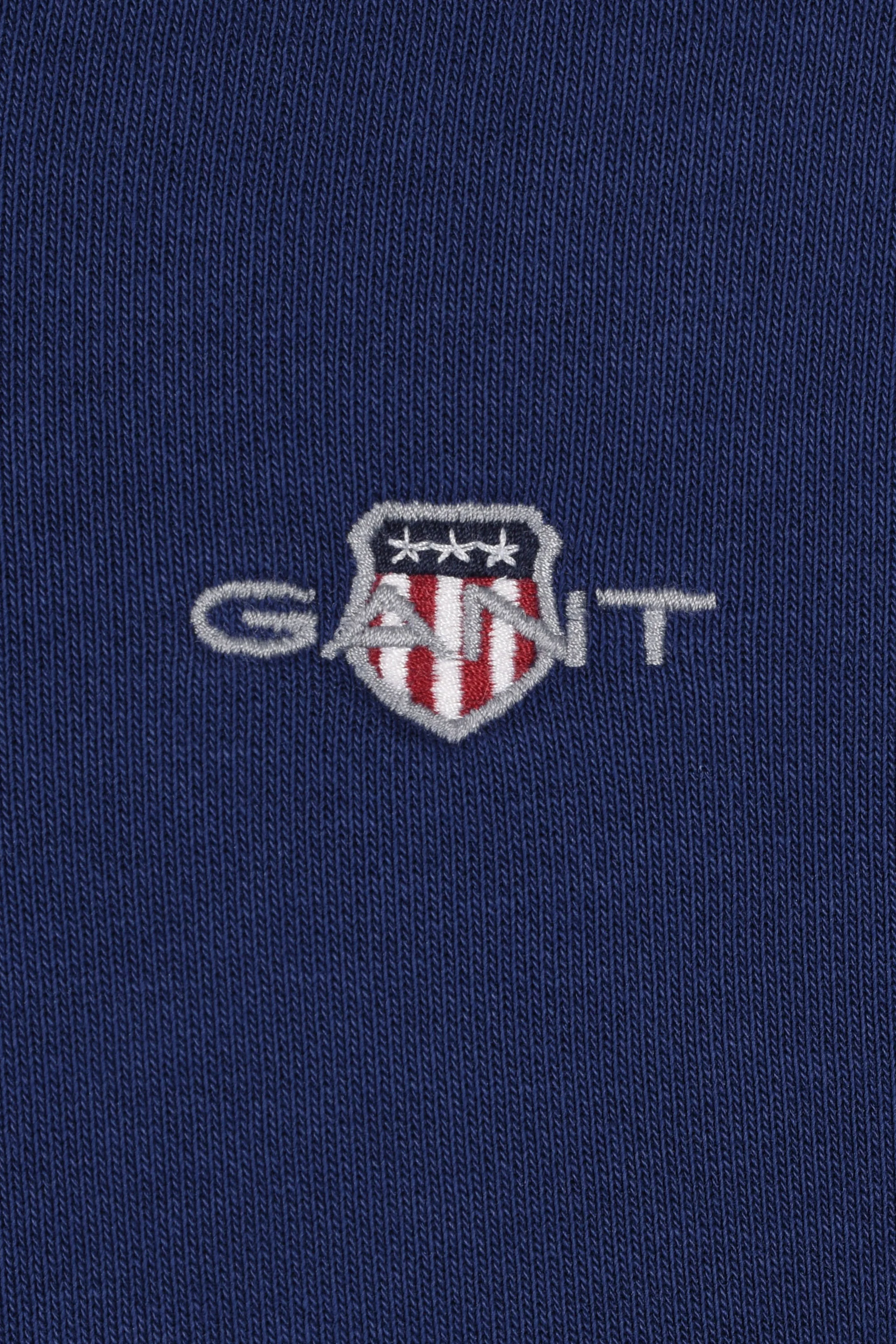 Gant Reg Shield Half Zip Sweatshirt Persian Blue - Image 3