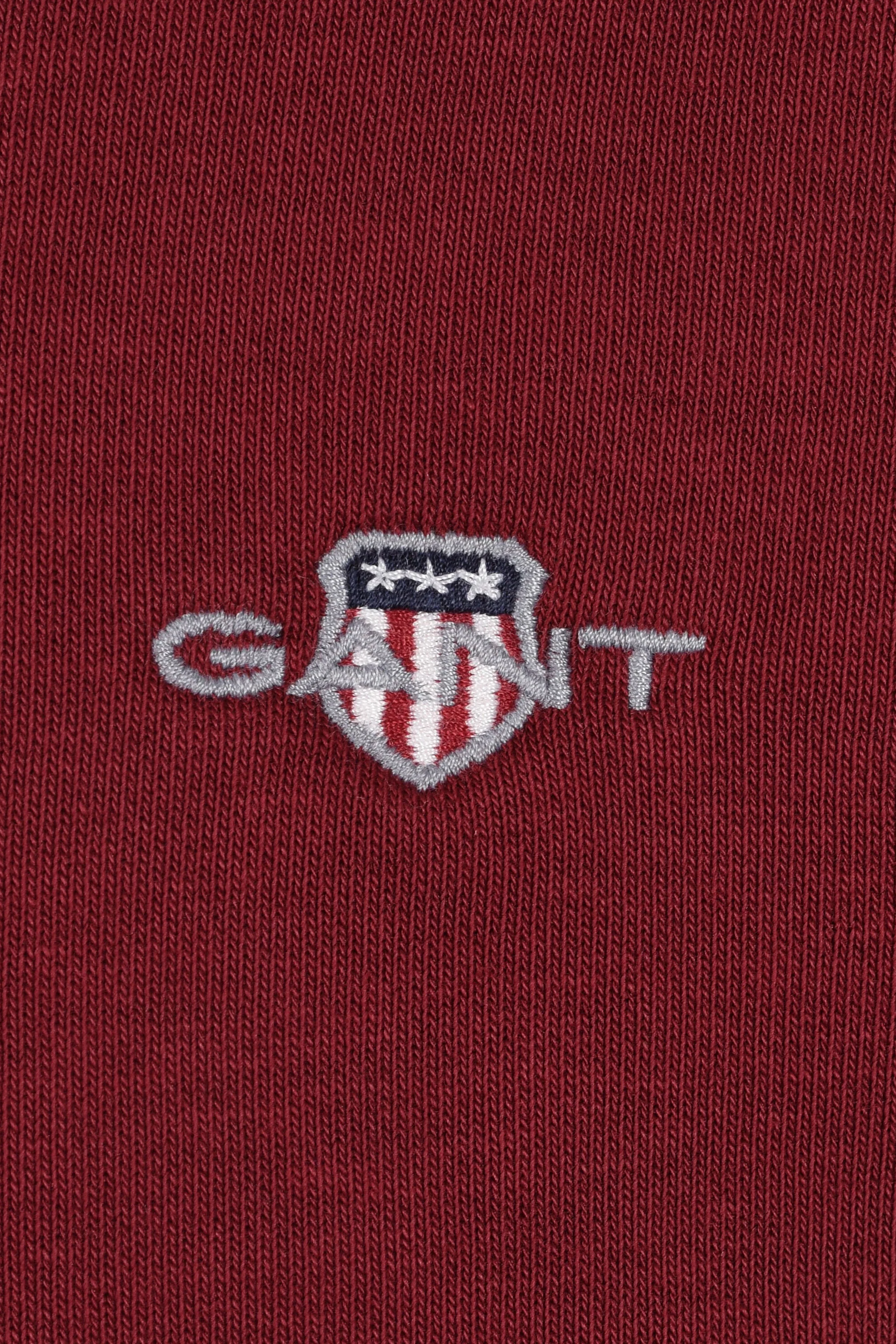 Gant Reg Shield Half Zip Sweat Plumped Red - Image 3