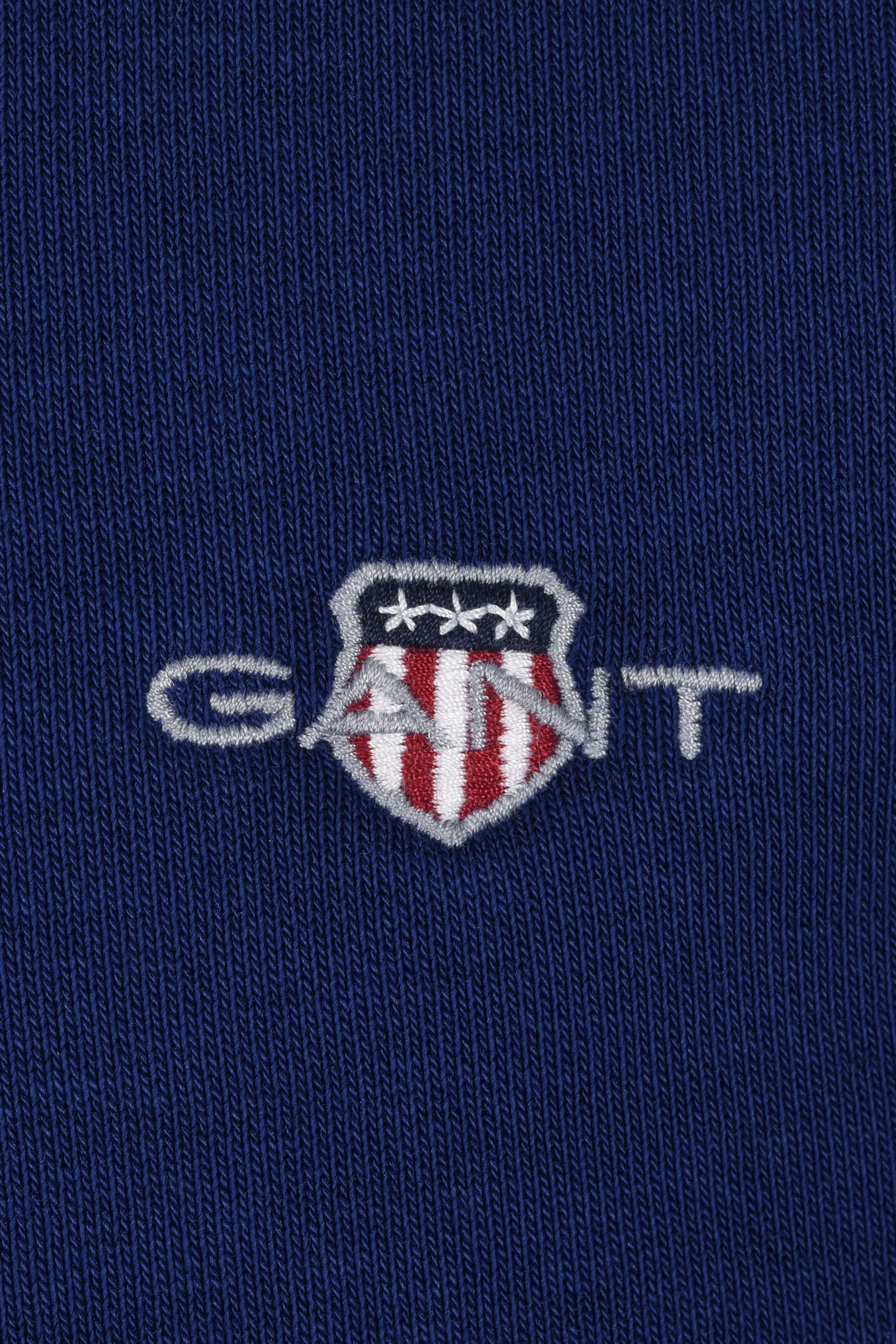 GANT REG SHIELD HALF ZIP SWEAT RICH NAVY - Image 3
