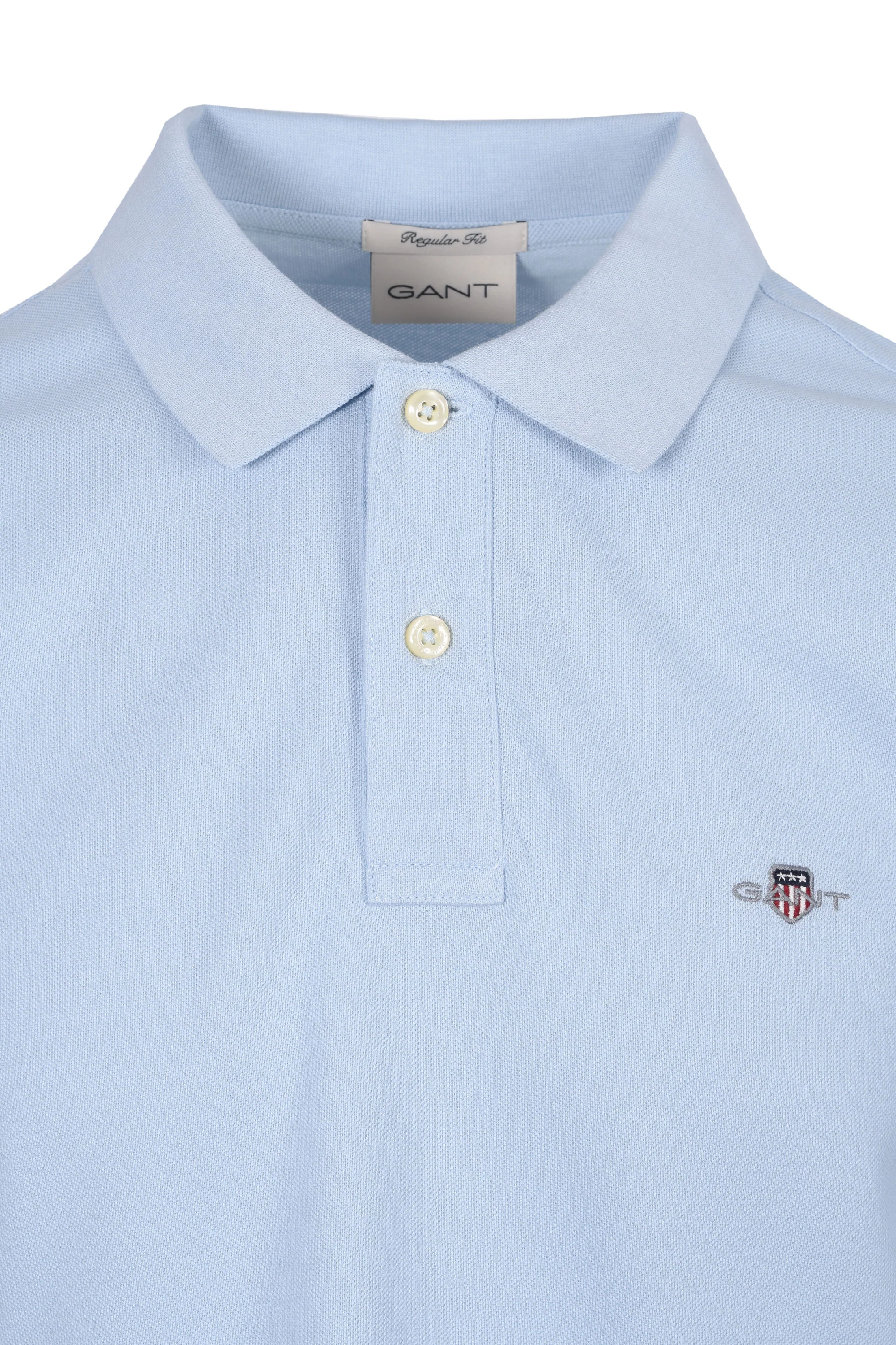 GANT REG SHIELD SS PIQUE POLO SHIRT FRESH BLUE - Image 2