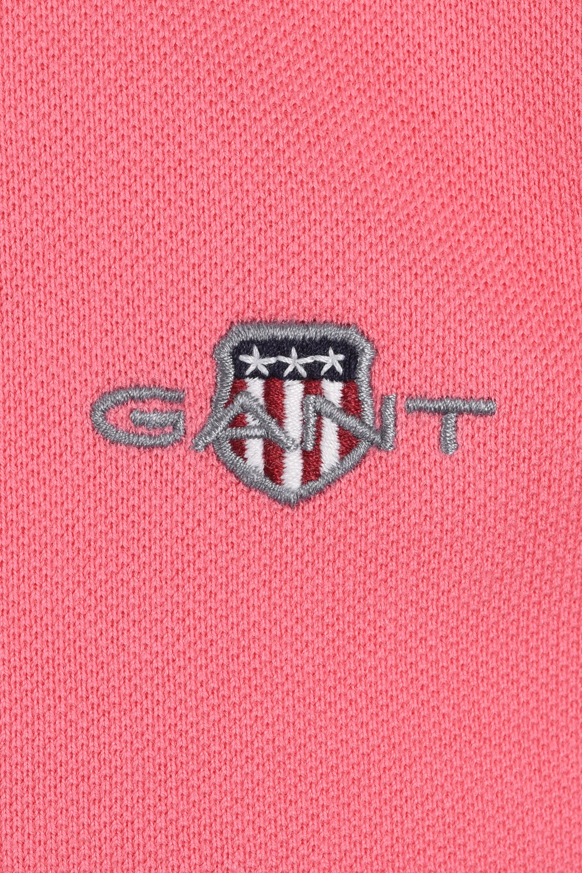 GANT REG SHIELD SS PIQUE POLO SHIRT ROSE PINK - Image 3