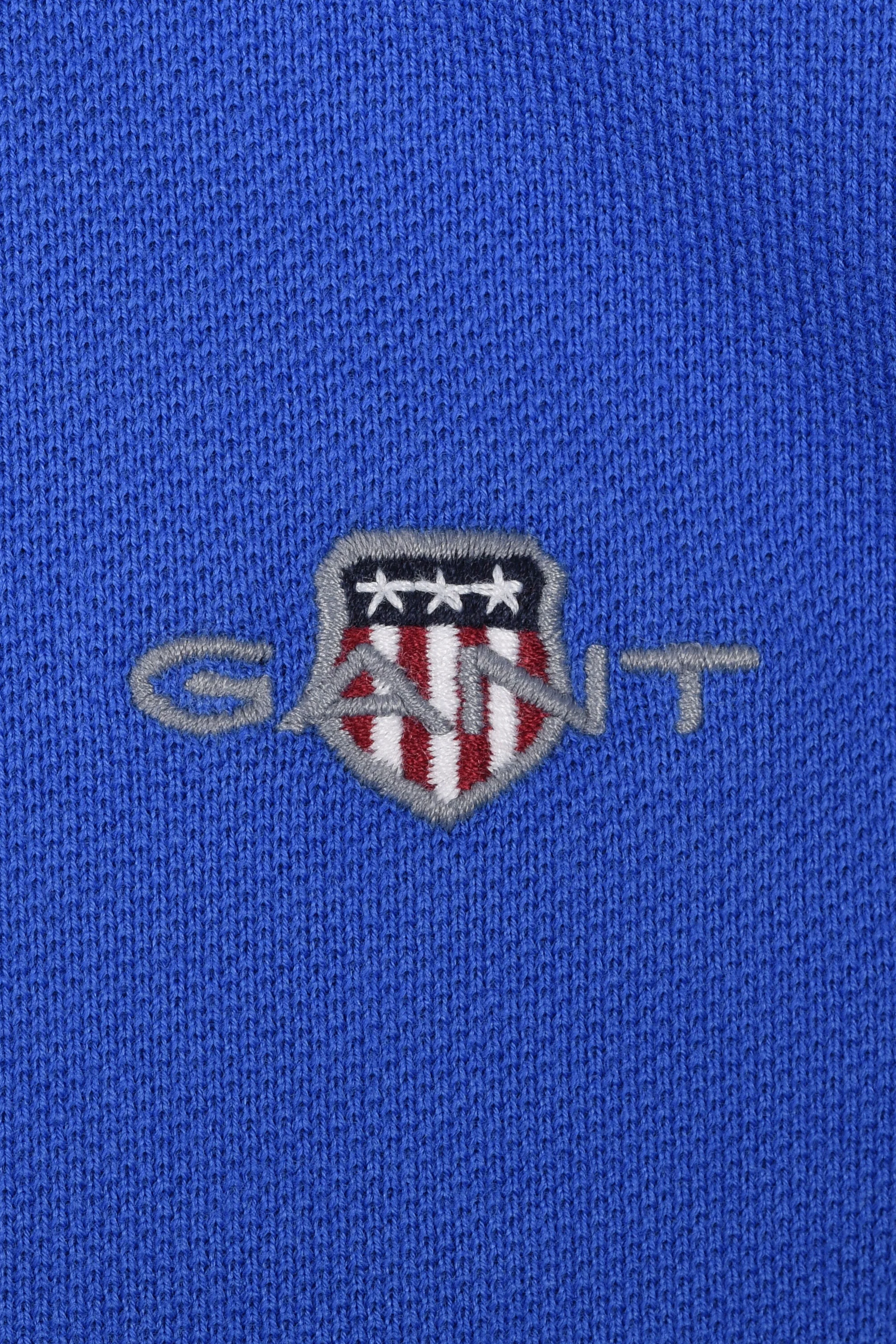 GANT REG SHIELD SS PIQUE POLO SHIRT ROYAL BLUE - Image 3