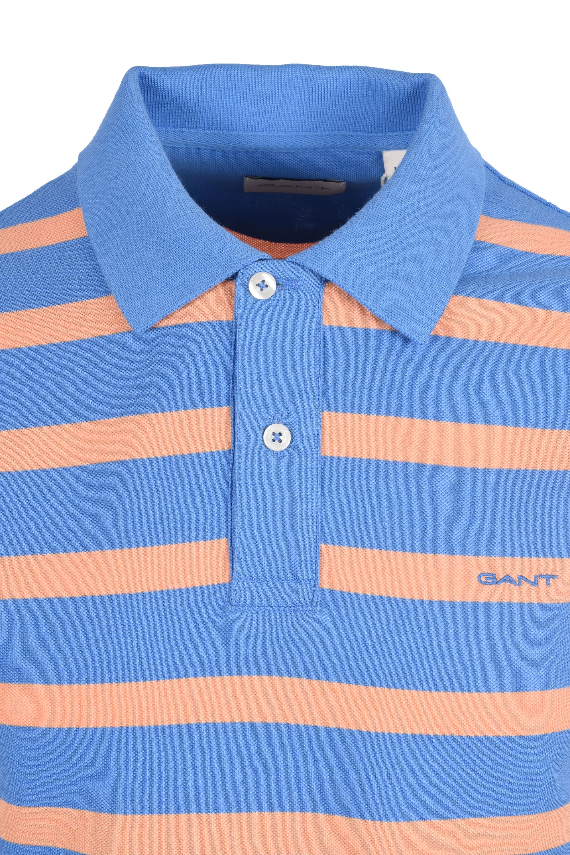Gant Striped Polo Perfect Blue - Image 2