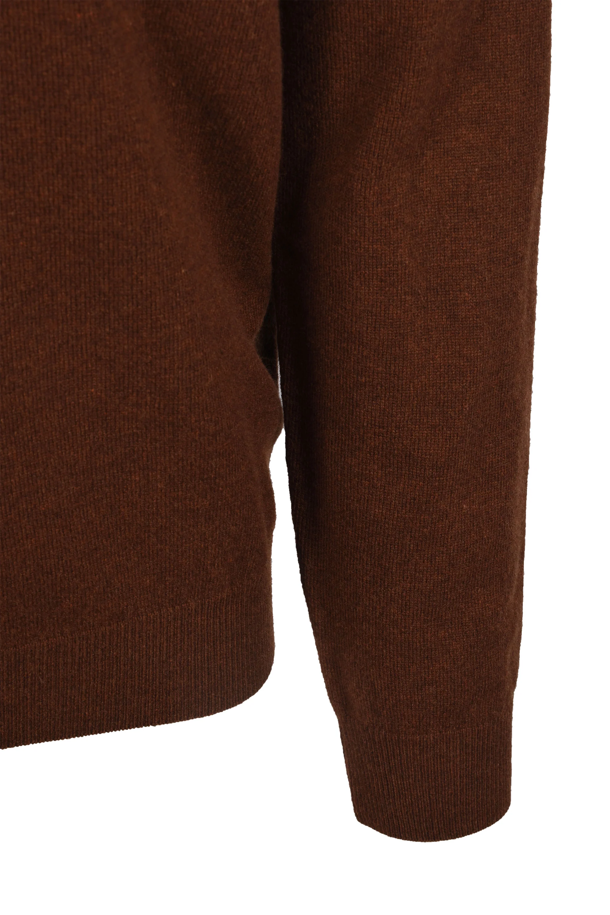 Gant Superfine Lambswool Half Zip Mahogany Brown - Image 3