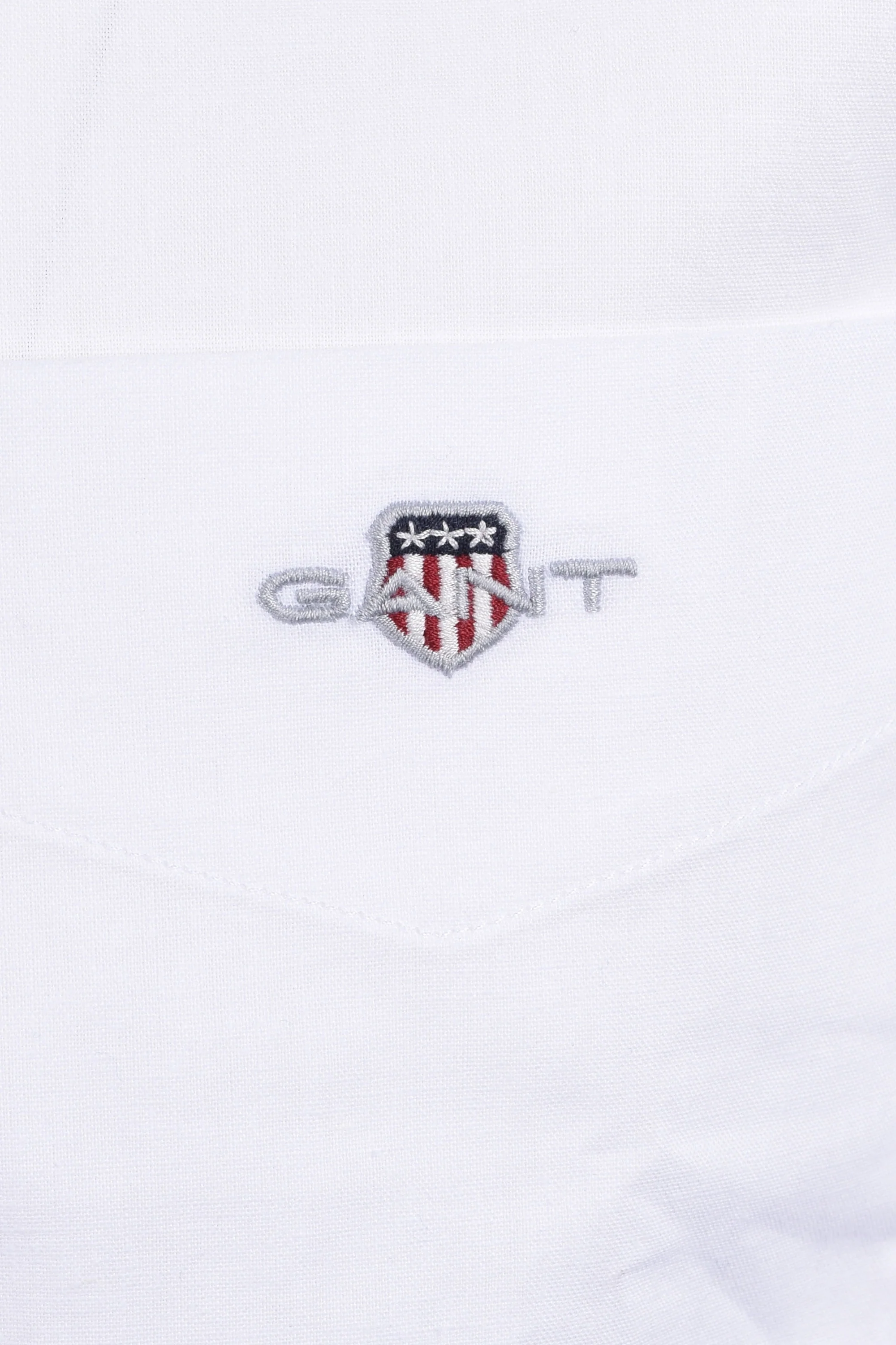 Gant Reg Cotton Linen Long Sleeve Shirt White - Image 4