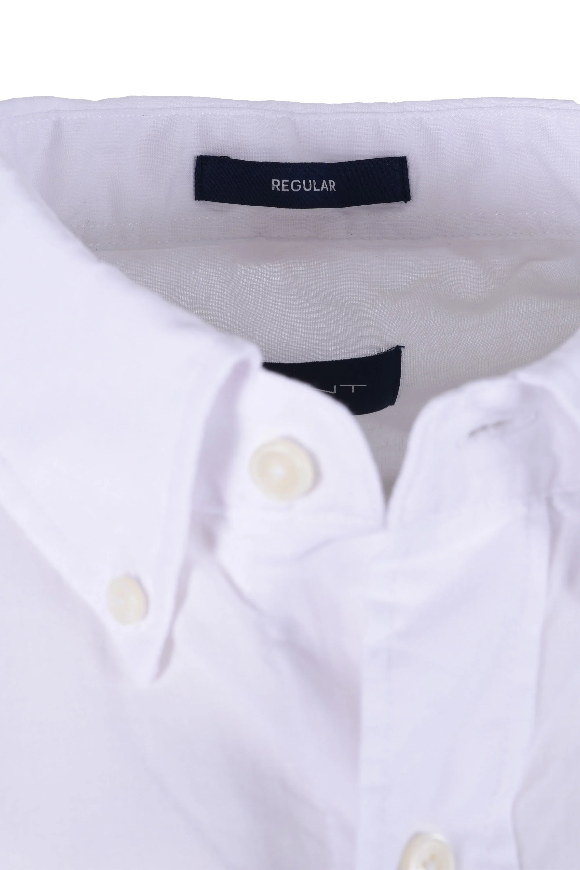 Gant Reg Cotton Linen Short Sleeve Shirt White - Image 4