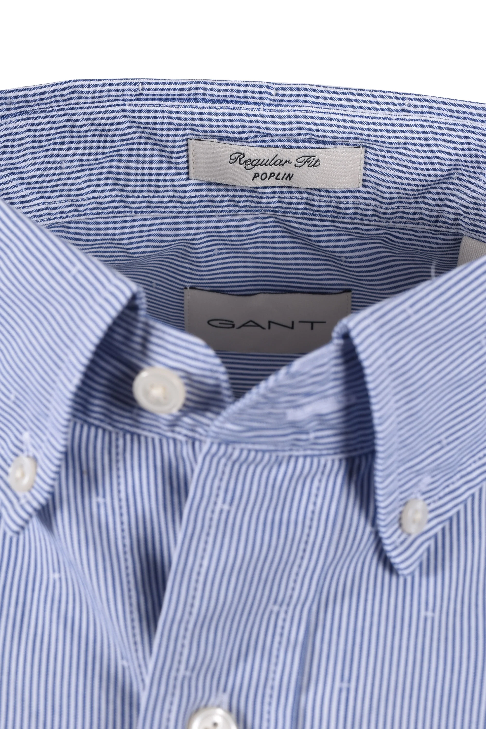 Gant Reg Dobby Dot Stripe Shirt College Blue - Image 4