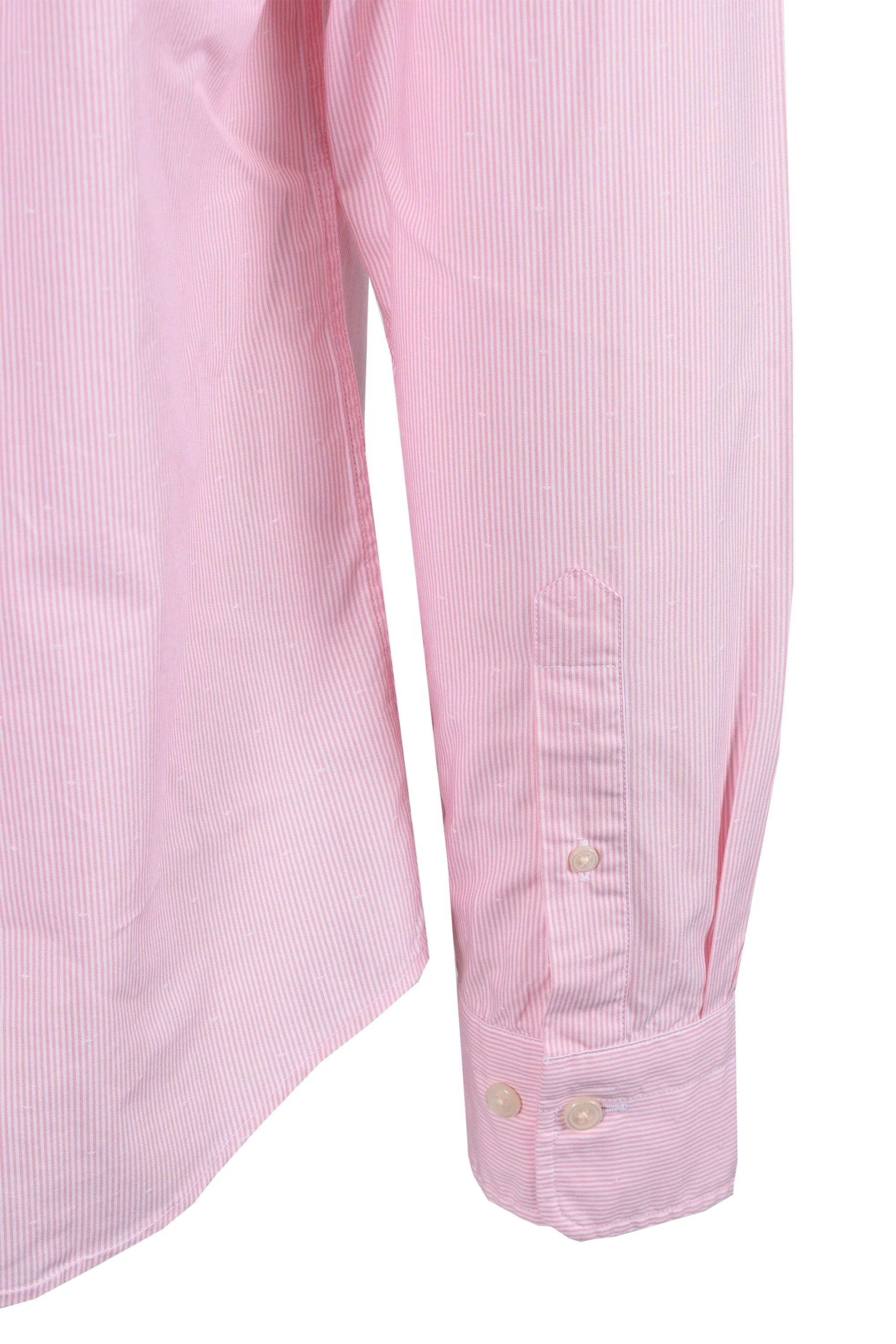 Gant Reg Dobby Dot Stripe Shirt Geranium Pink - Image 5