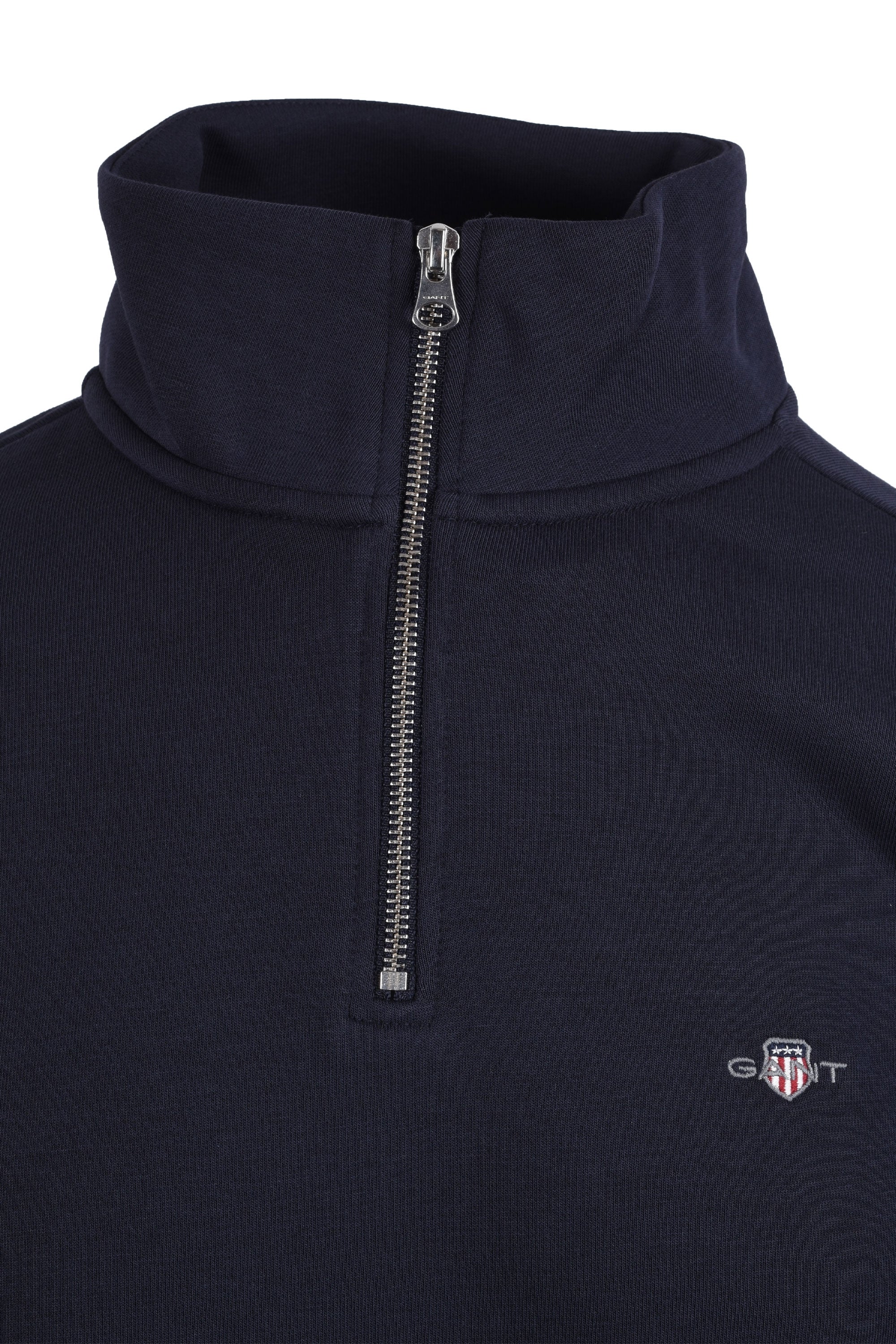 Gant Reg Shield Half Zip Sweat Evening Blue - Image 3