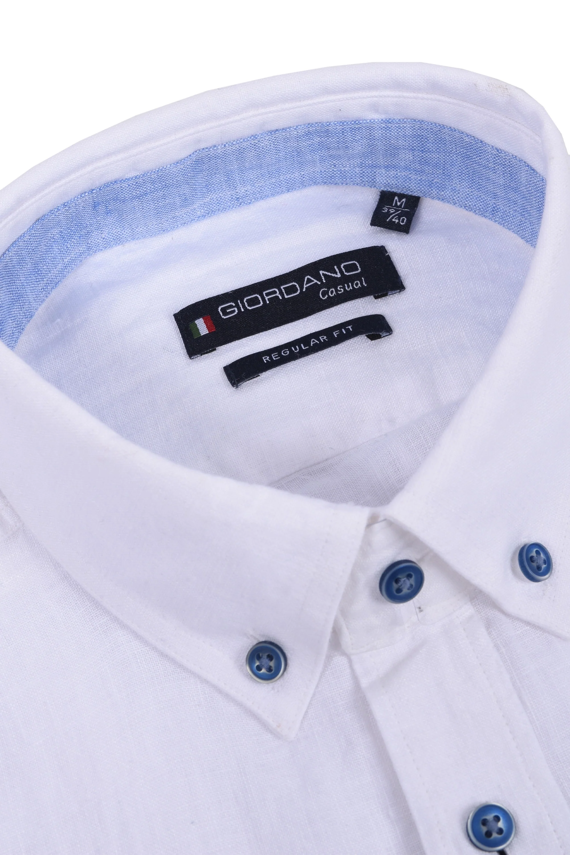 Giordano Regular Fit Linen Shirt White - Image 2