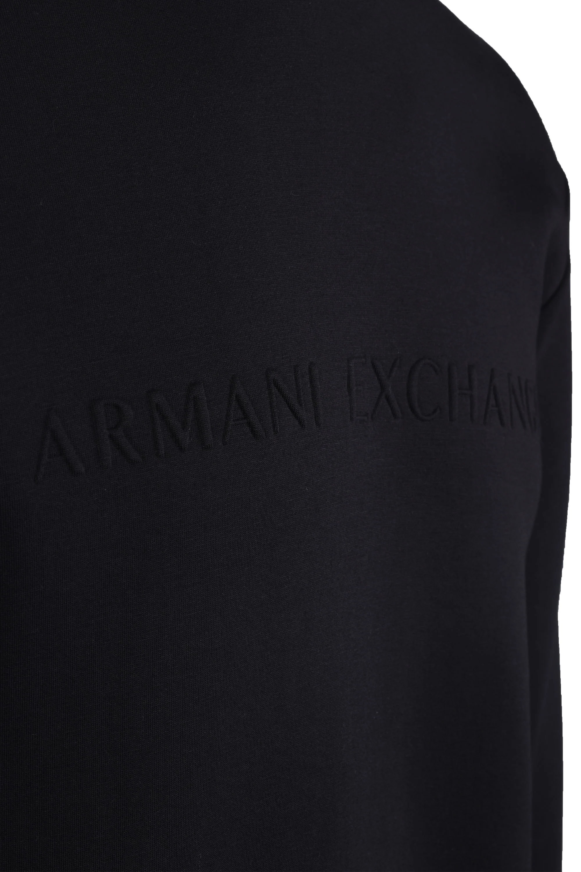 Armani Exchange Jersey Crew Neck Sweat Shirt Black - Image 3