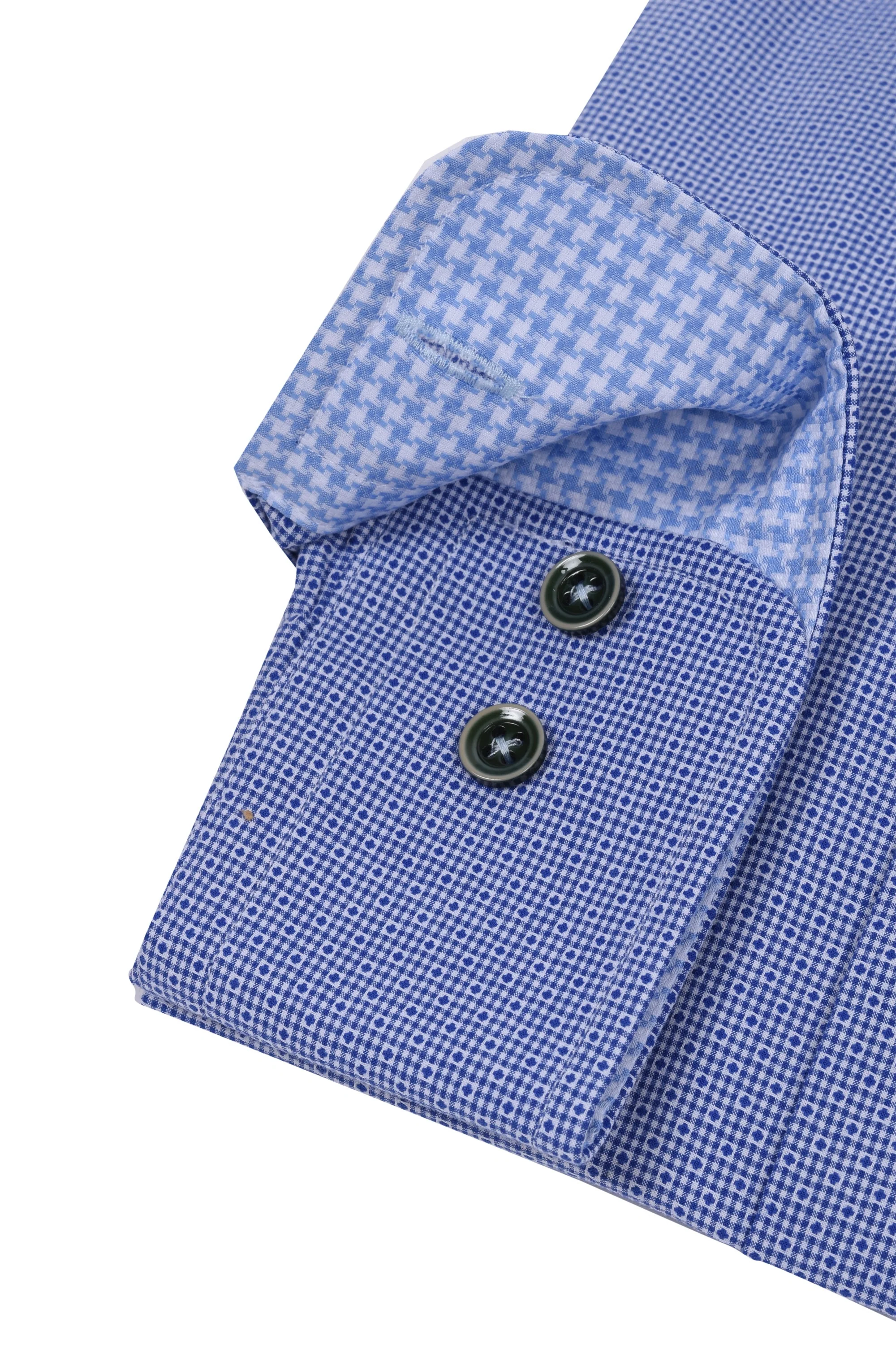 Gravson Blue Patterned Shirt - Image 3