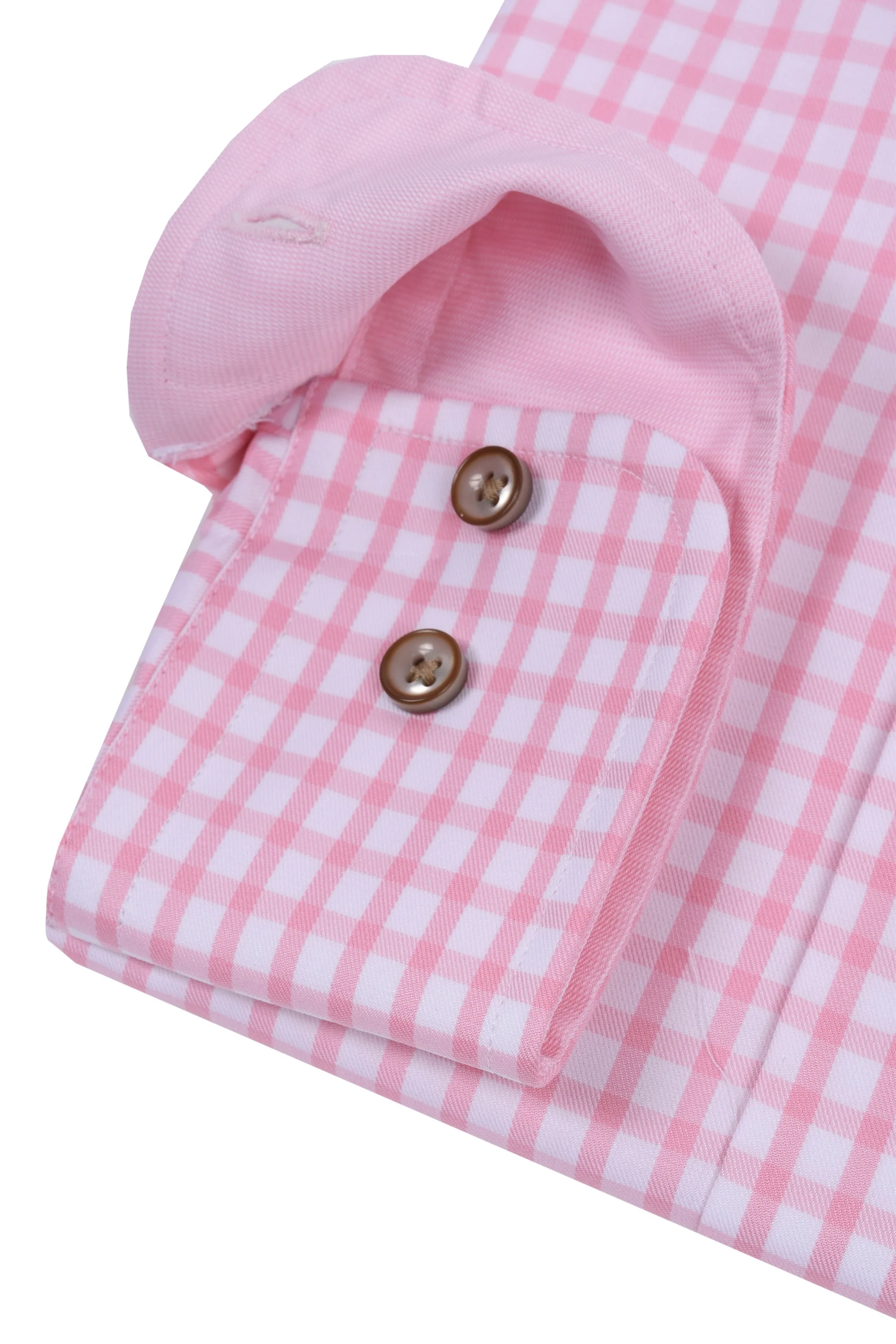 Gravson London Pink Gingham Check Shirt - Image 3