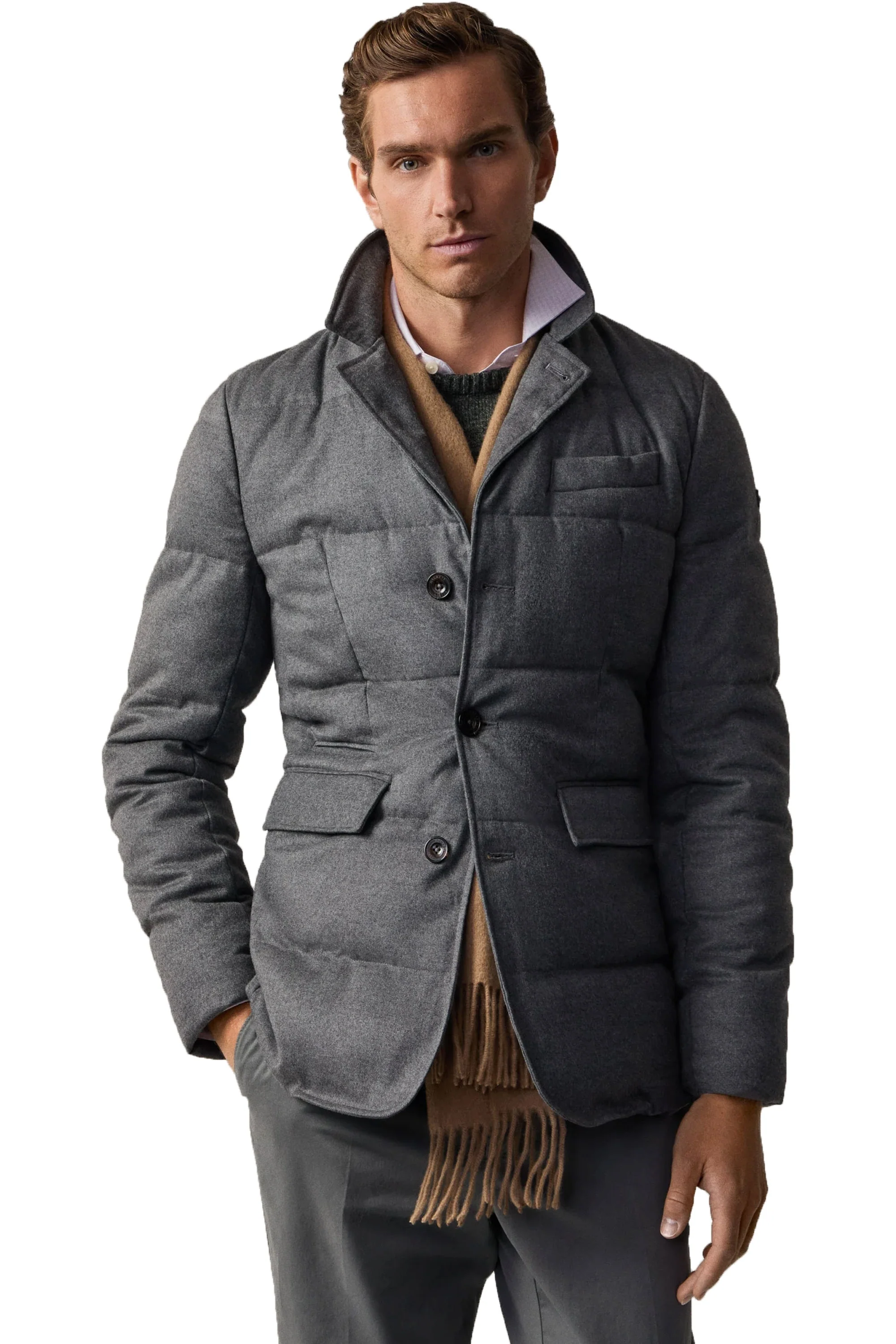 Hackett Flannel Blazer Granite Grey - Image 2