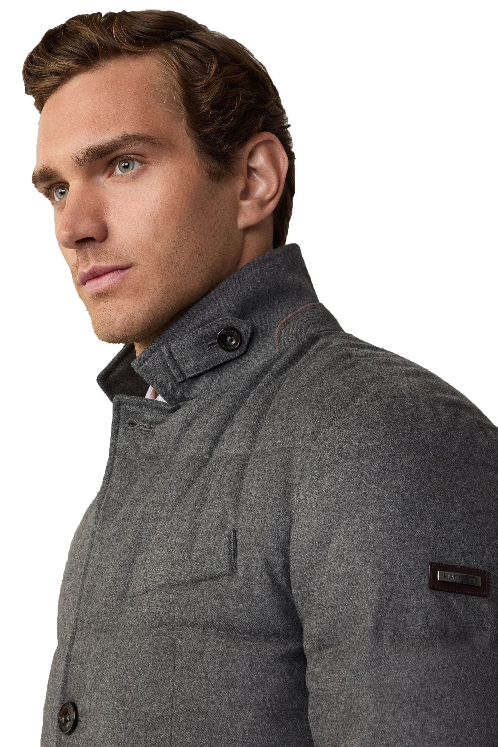 Hackett Flannel Blazer Granite Grey - Image 4